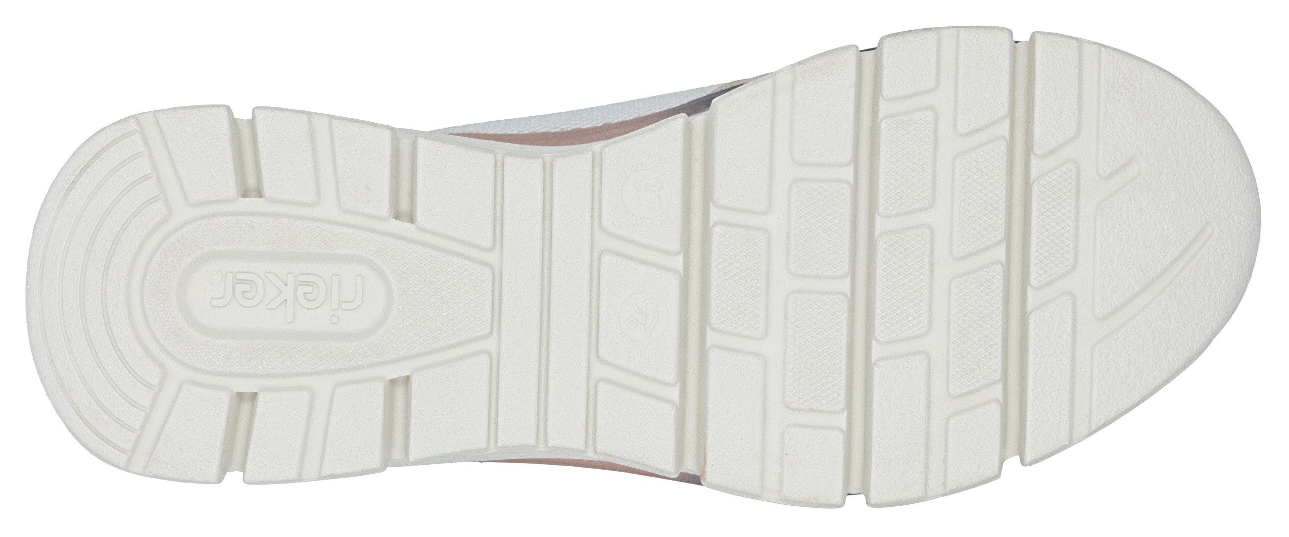 Rieker Boots zonder sluiting , sleehak, vrijetijdsschoen, high top sneakers, ritssluiting