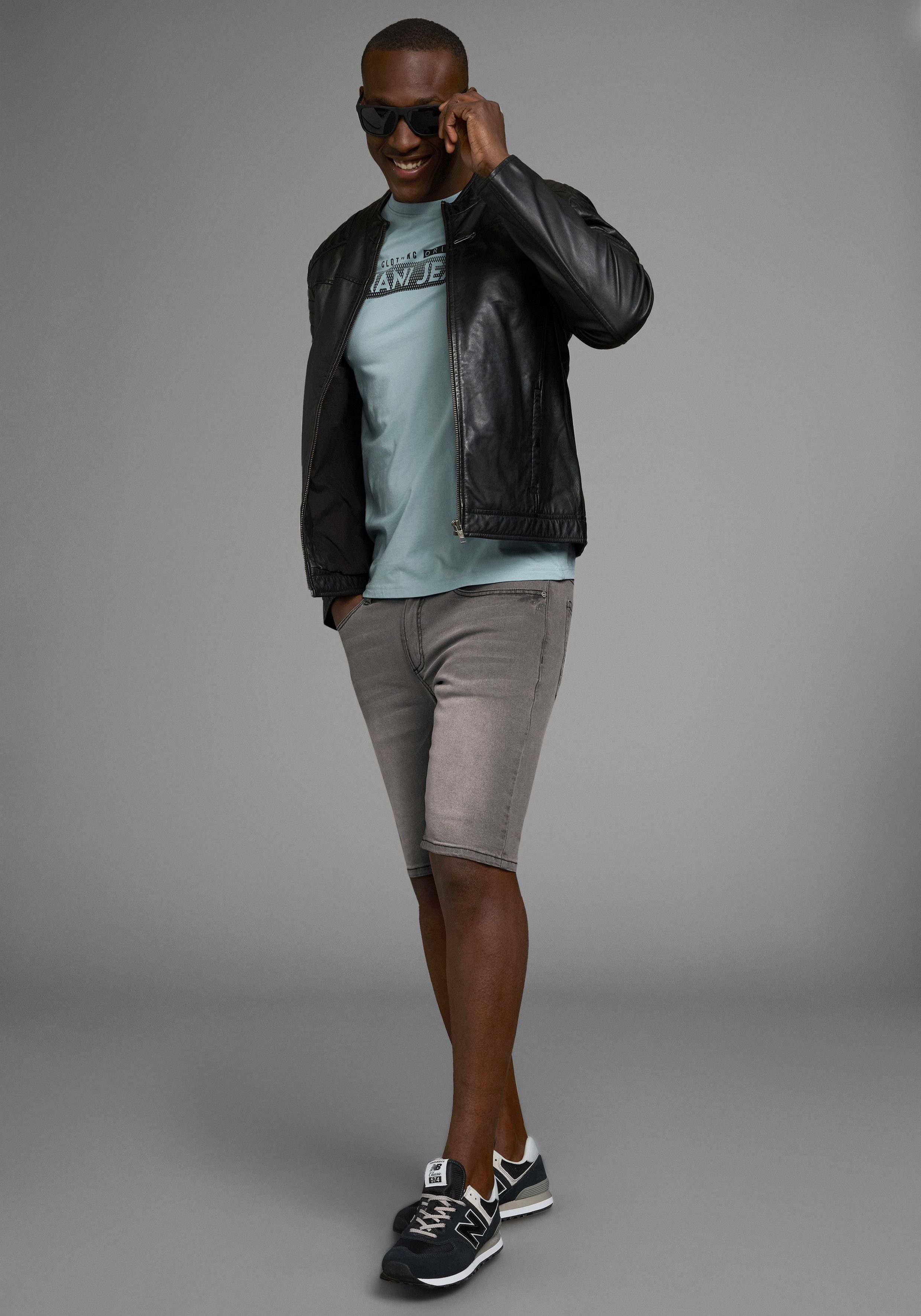 Bruno Banani Jeansshort Hutch-Shorts lage taillehoogte