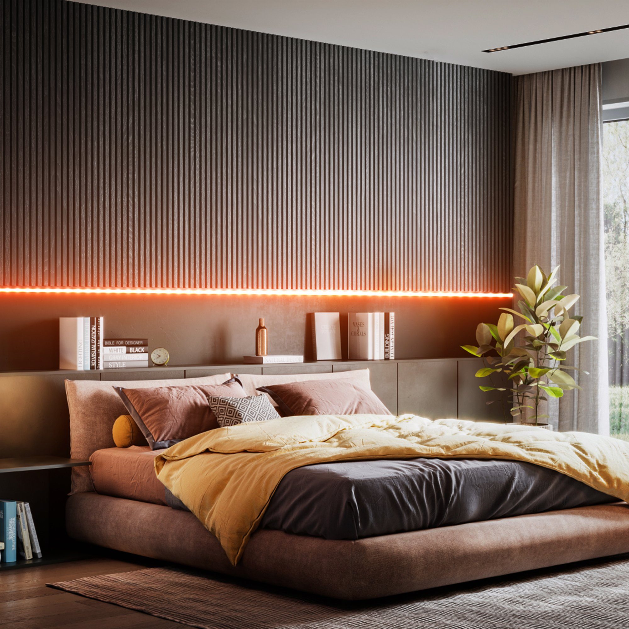 B.K.Licht Led-strip LED strip 3m, siliconen gecoat, RGB, afstandsbediening, zelfklevend