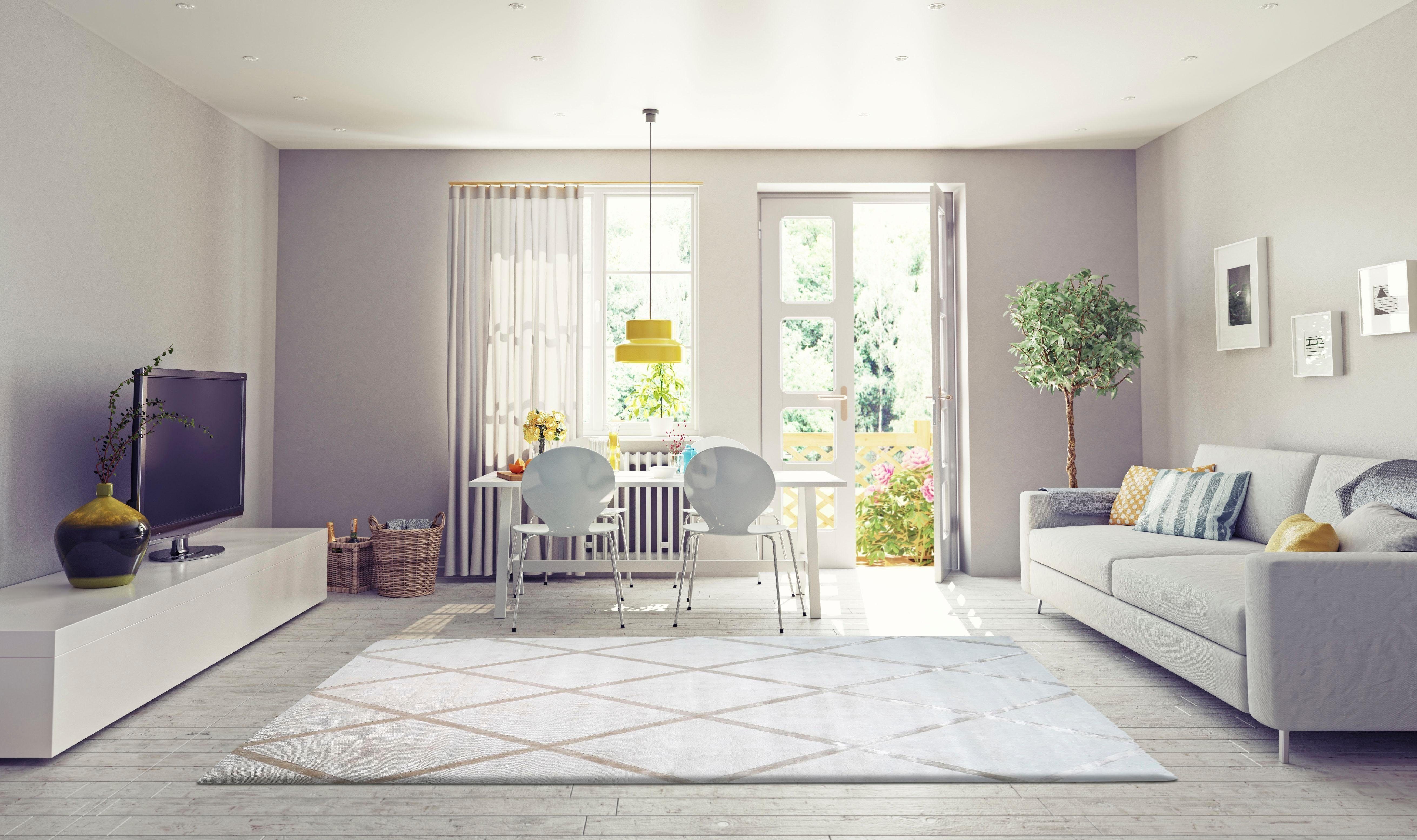 my home Vloerkleed Blerina elegant glanzend, laagpolig vloerkleed in zijde-look