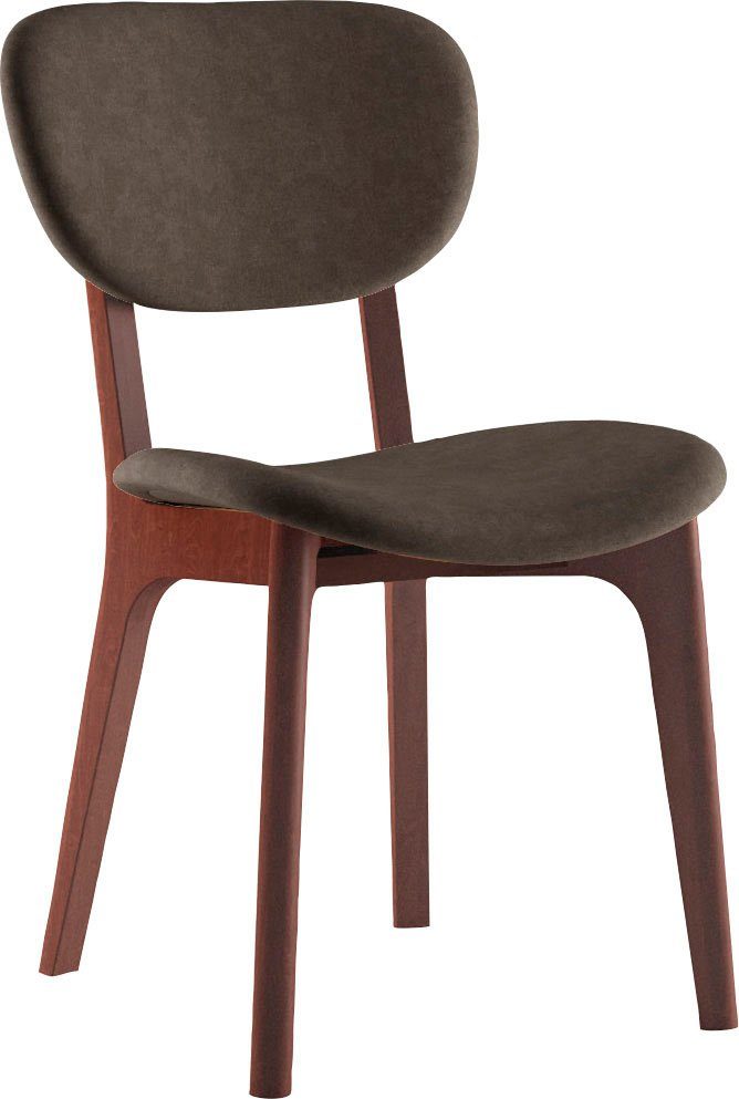 INOSIGN Stoel COZY Made in Italy Frame in beuken, kersen- of notenhout, massief hout, designstoel (set, 2 stuks)