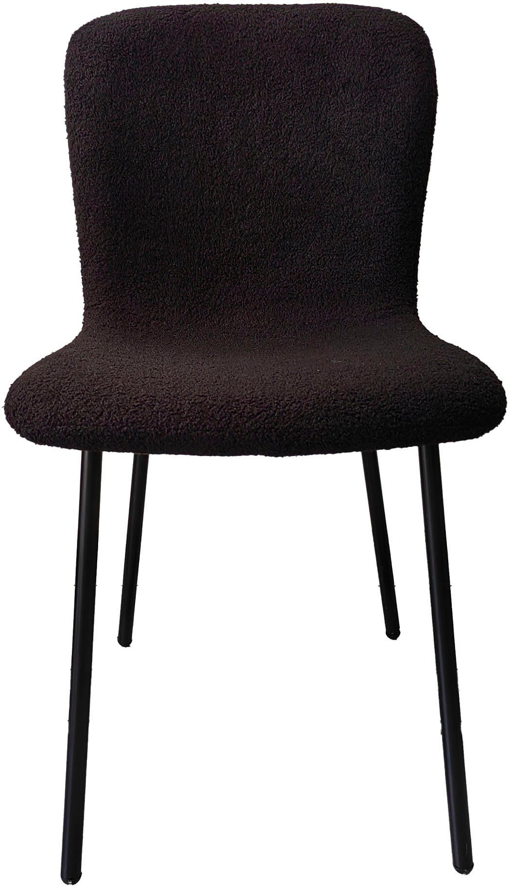 SalesFever Stoel met 4 poten ergonomisch gevormde zitting en rugleuning (set, 4 stuks)