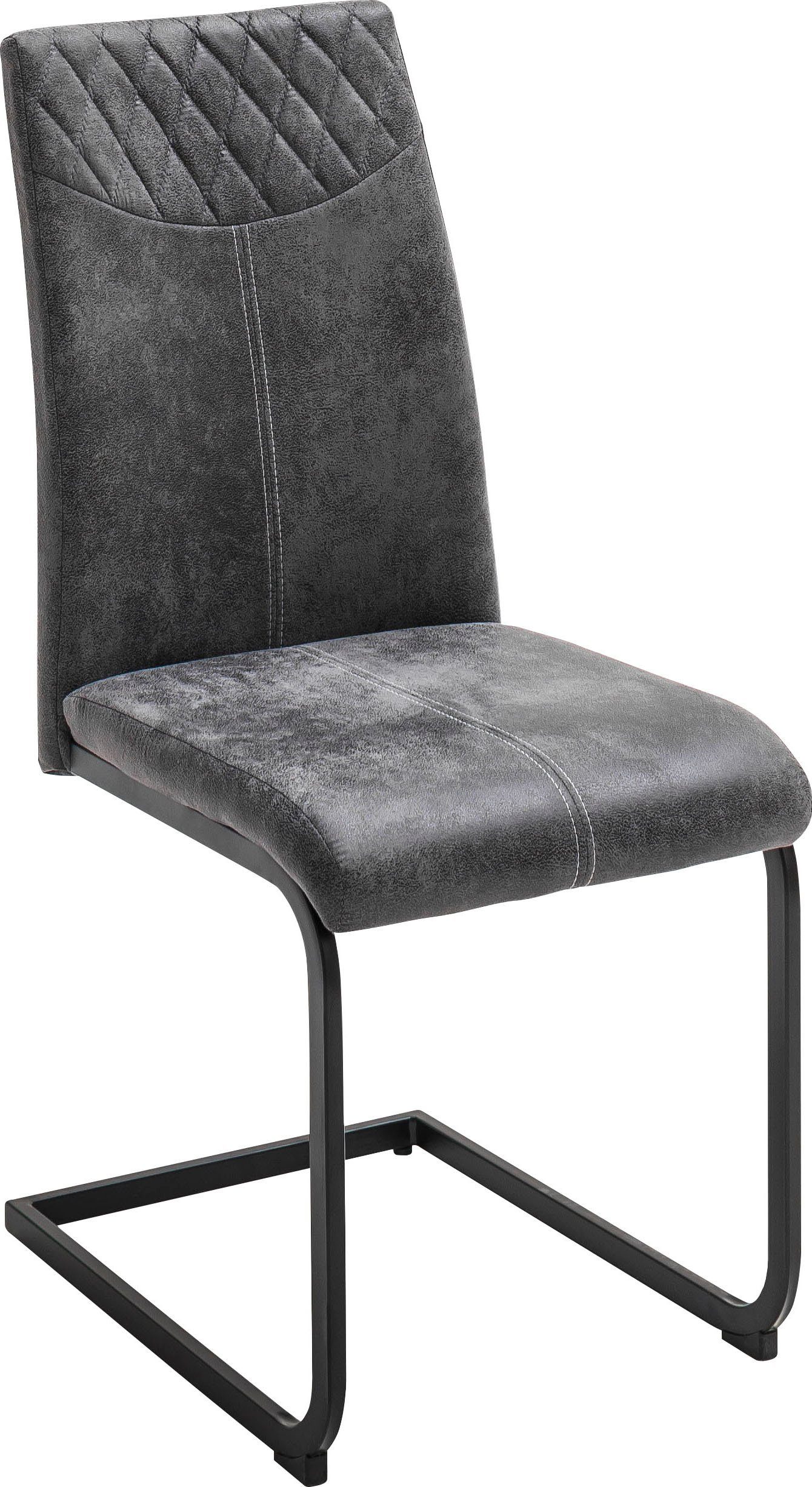 MCA furniture Eetkamerstoel Aosta Bekleding vintage-look, stoel belastbaar tot 120 kg (set, 4 stuks)