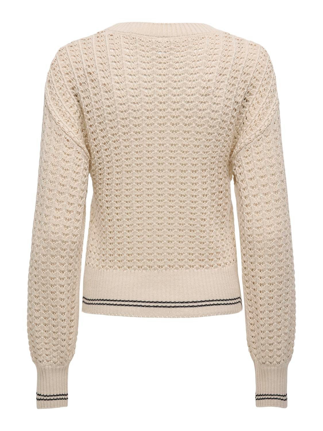 Only Gebreide trui ONLASA LS DETAIL O-NECK CC KNT