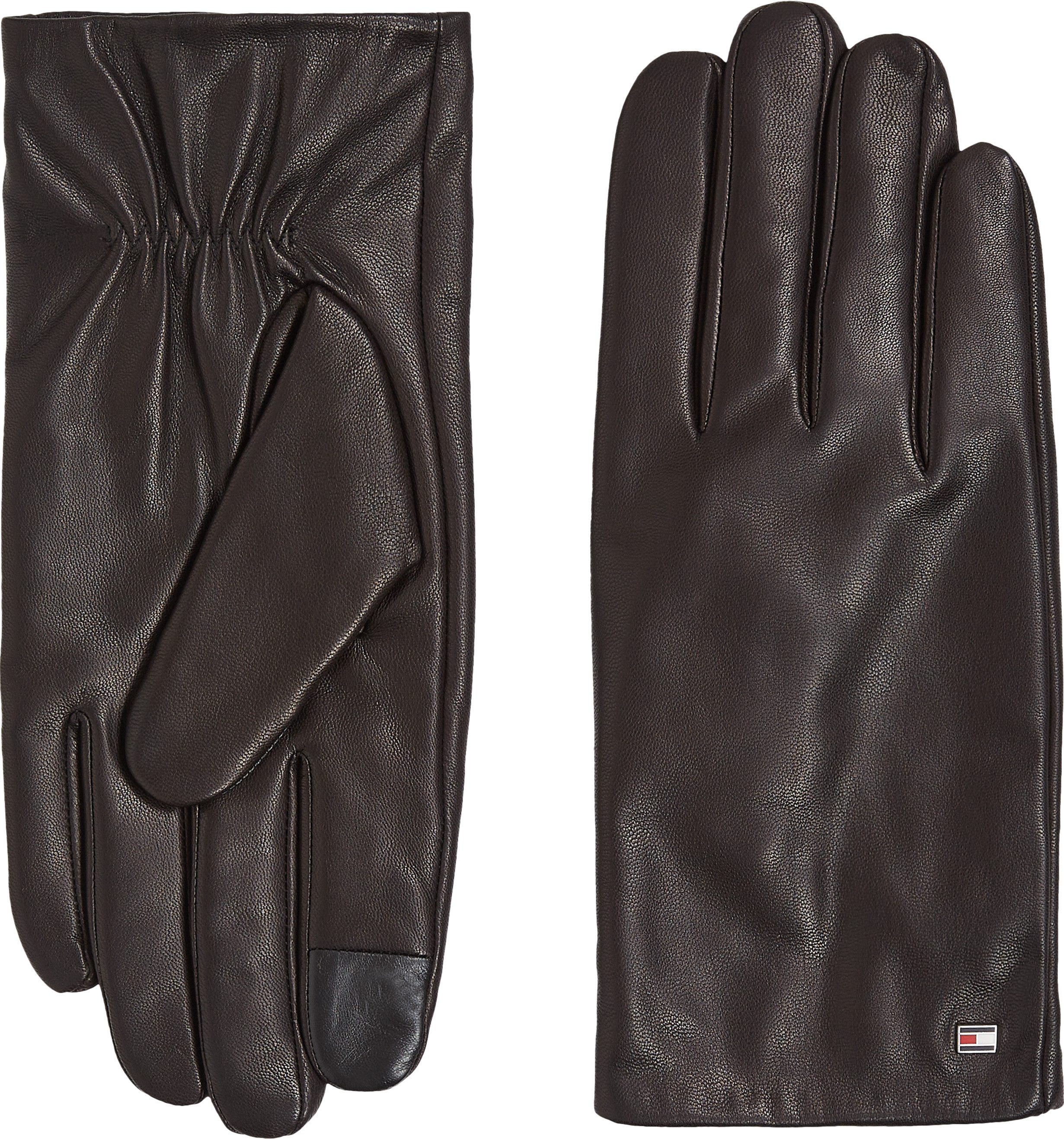 Tommy Hilfiger Leren handschoenen ESSENTIAL FLAG LEATHER GLOVES