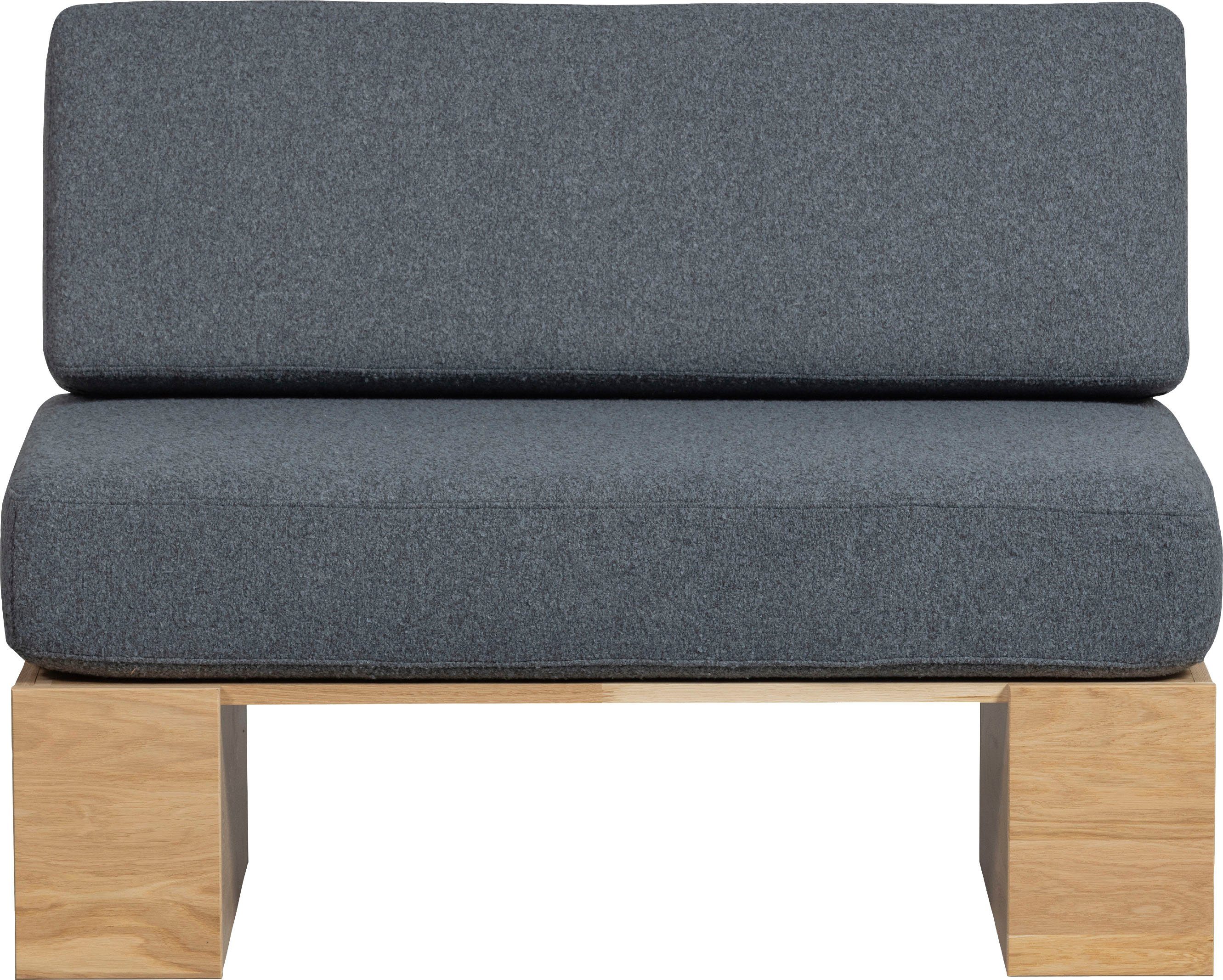 WOOOD Eetbank Dine Bank, met comfortabele zitkussens, breedte 200 cm