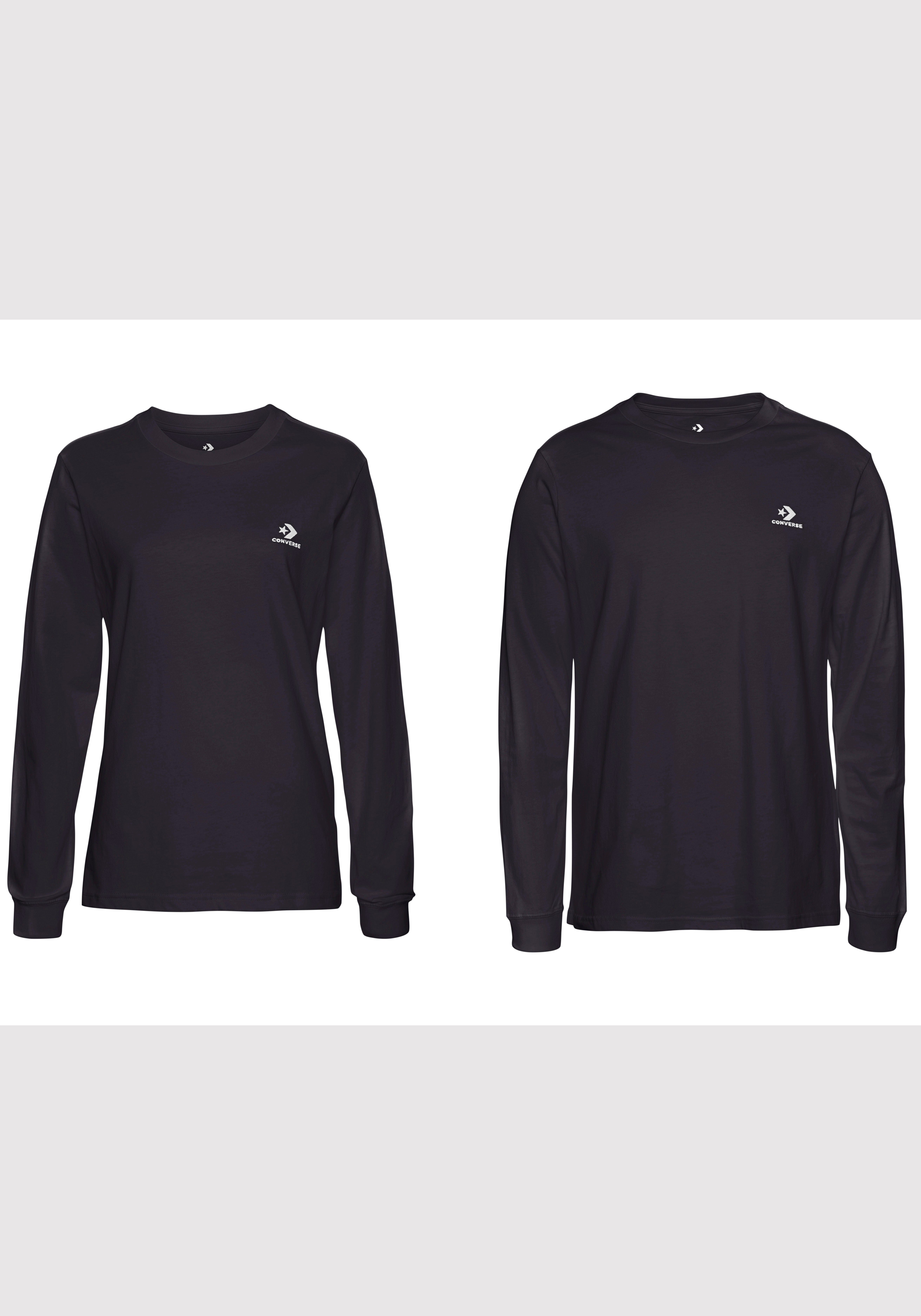 Converse Shirt met lange mouwen GO-TO EMBROIDERED STAR CHEVRON LONG SLEEVE TEE