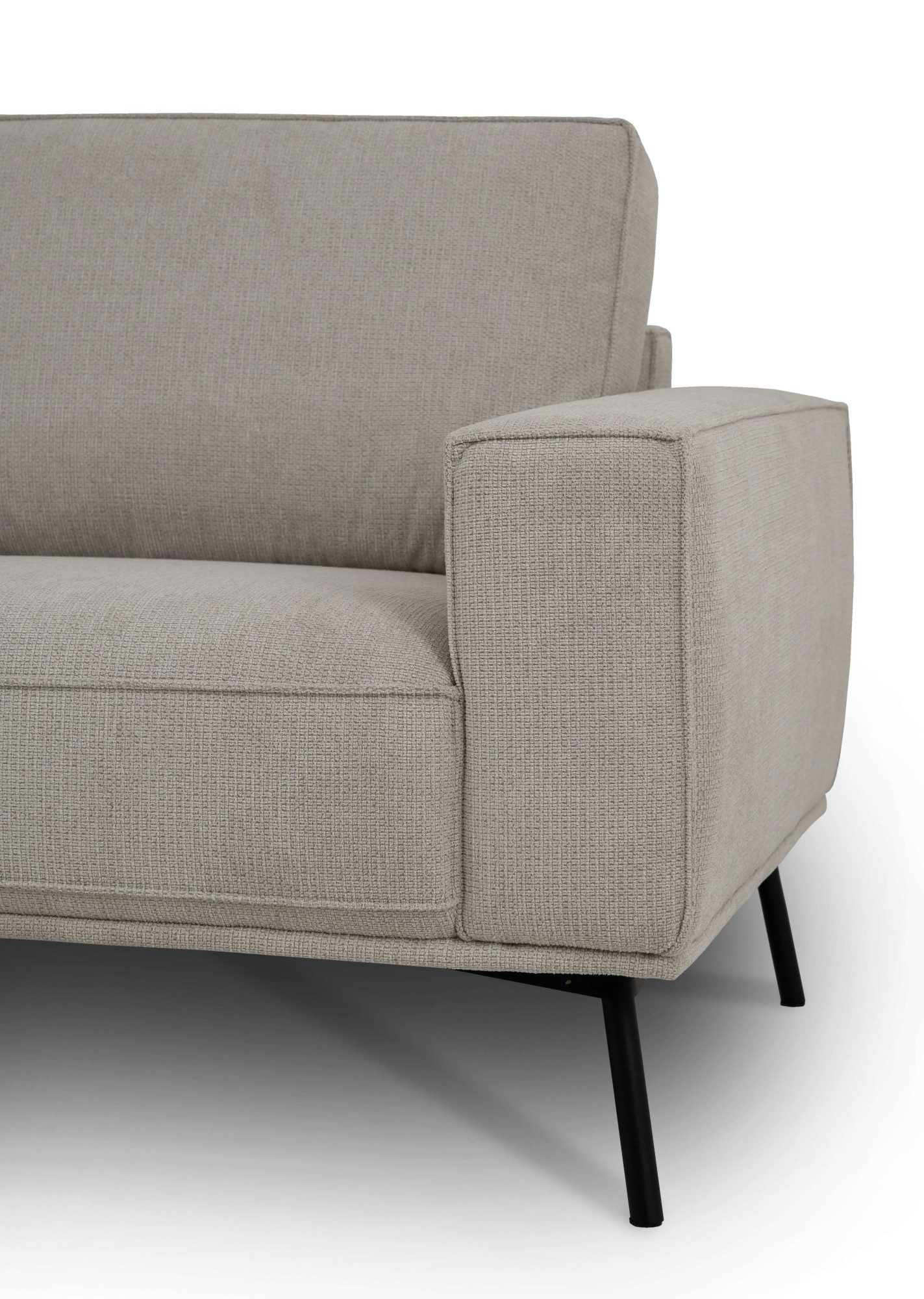 andas Hoekbank Vosby Breedte 260 cm, chenille, met decoratieve kedernaad