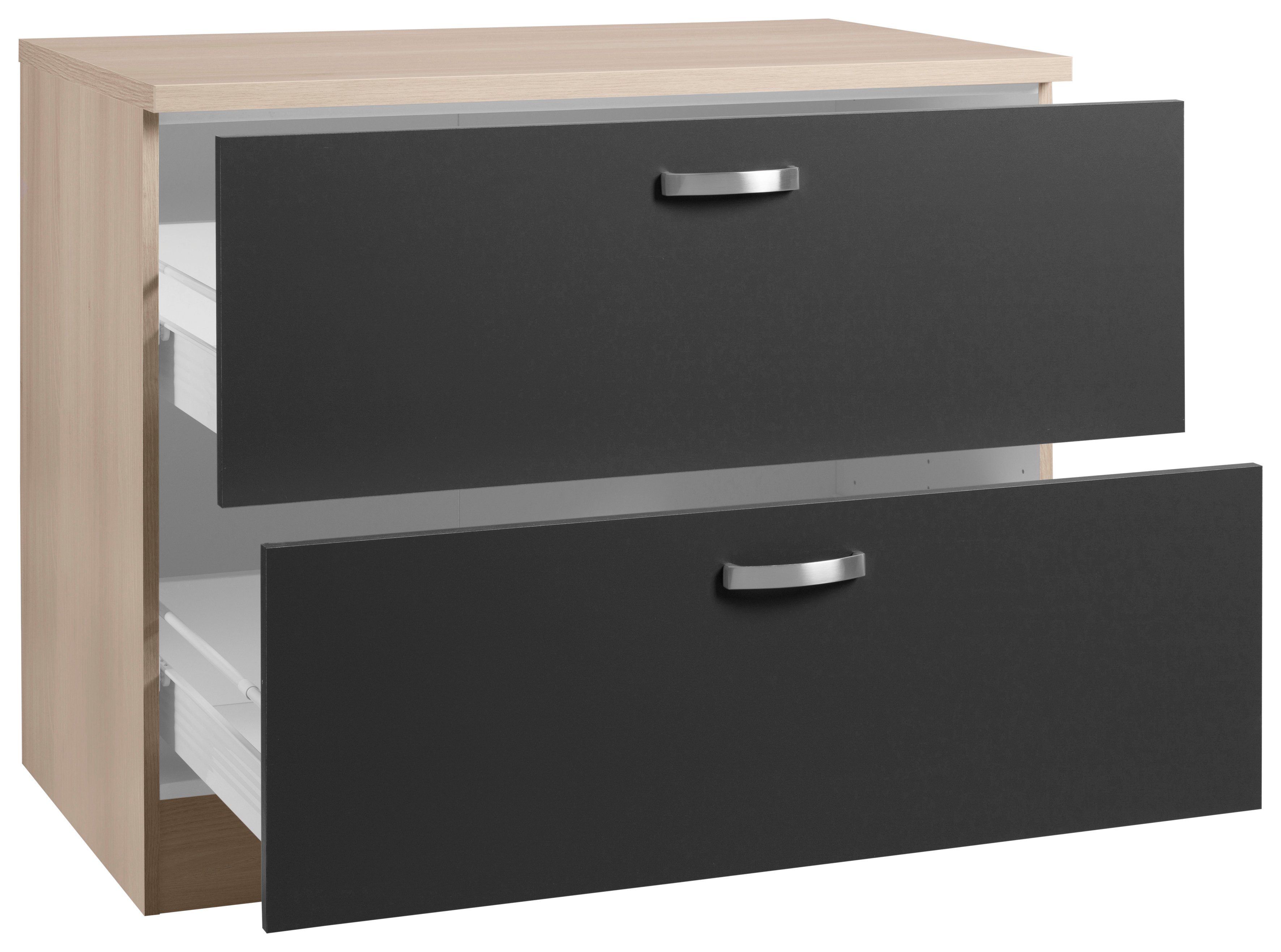 OPTIFIT Onderkast Faro , met metalen handgrepen, breedte 100 cm