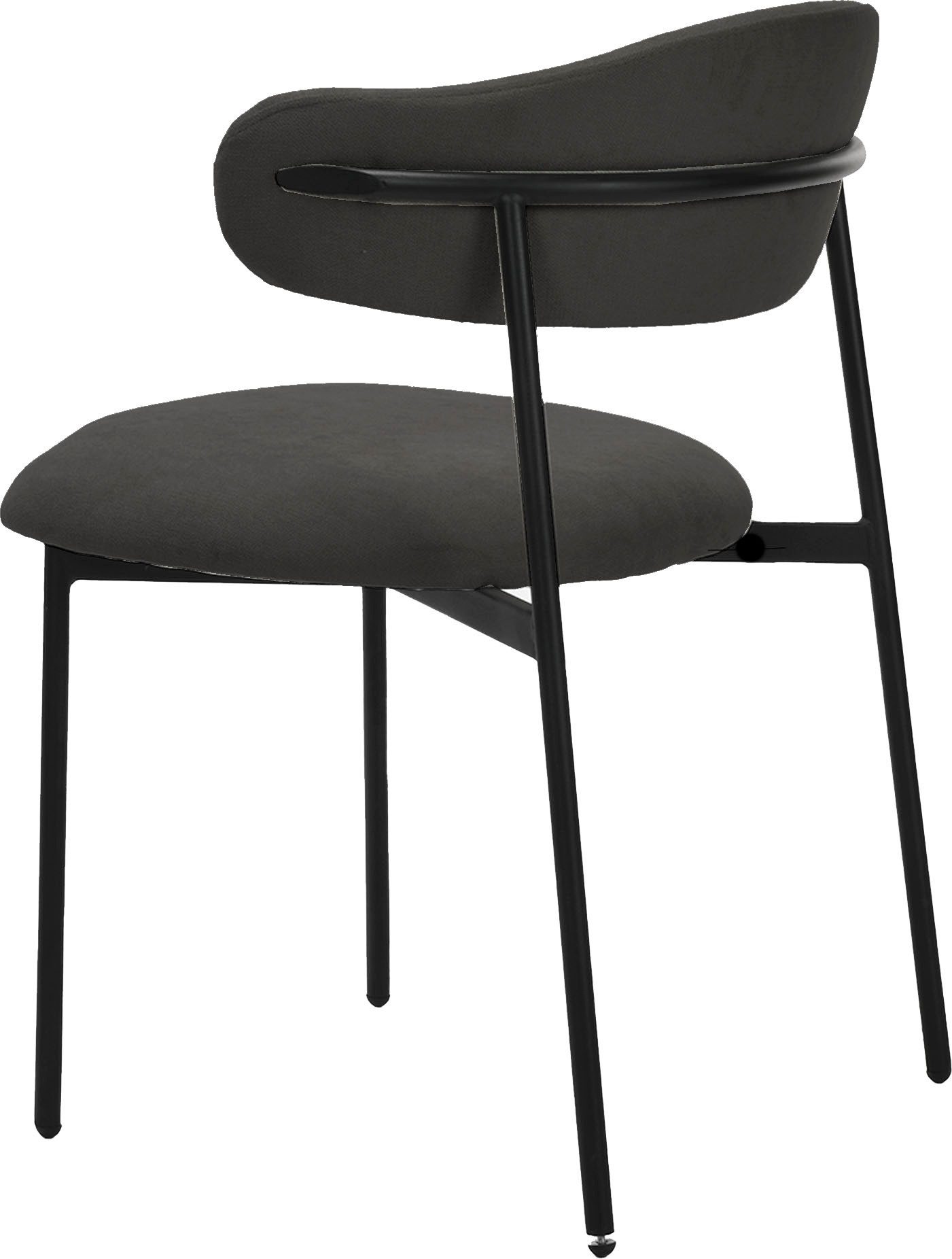 byLIVING Eetkamerstoel Jersey (2-stuks set) Frame van metaal zwart, keukenstoel, geweven stofbekleding, diverse kleuren (set)