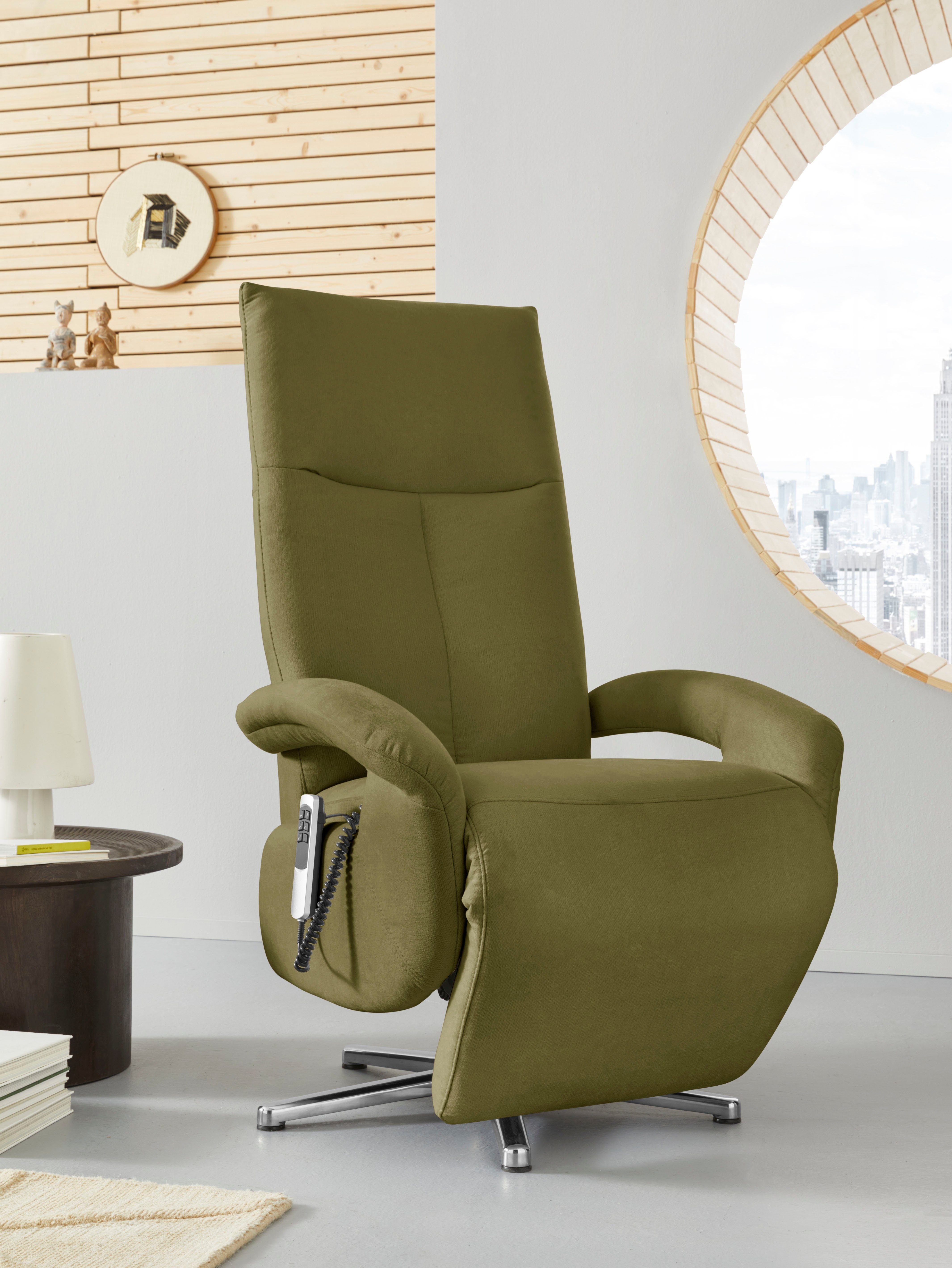 sit&more Relaxfauteuil Tycoon met verstelbare hoofdsteun en 360° draaifunctie keuze tussen handmatige of elektrische functie, ook met accu (draadloos)