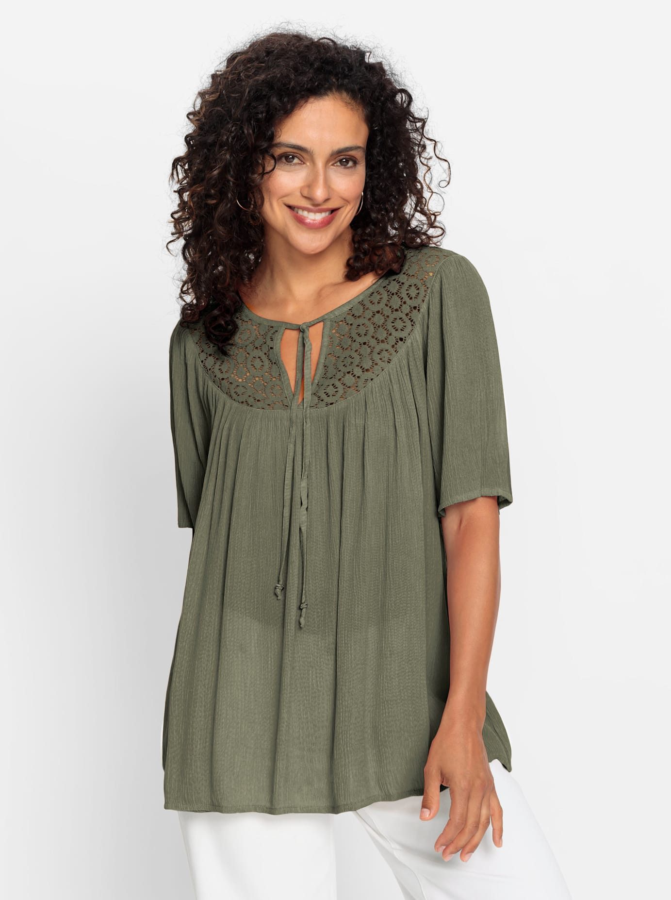 Classic Inspirationen Blouse met korte mouwen
