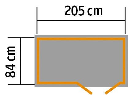 weka Fietsbox Kliko-ombouw, bxdxh: 205x84x151 cm