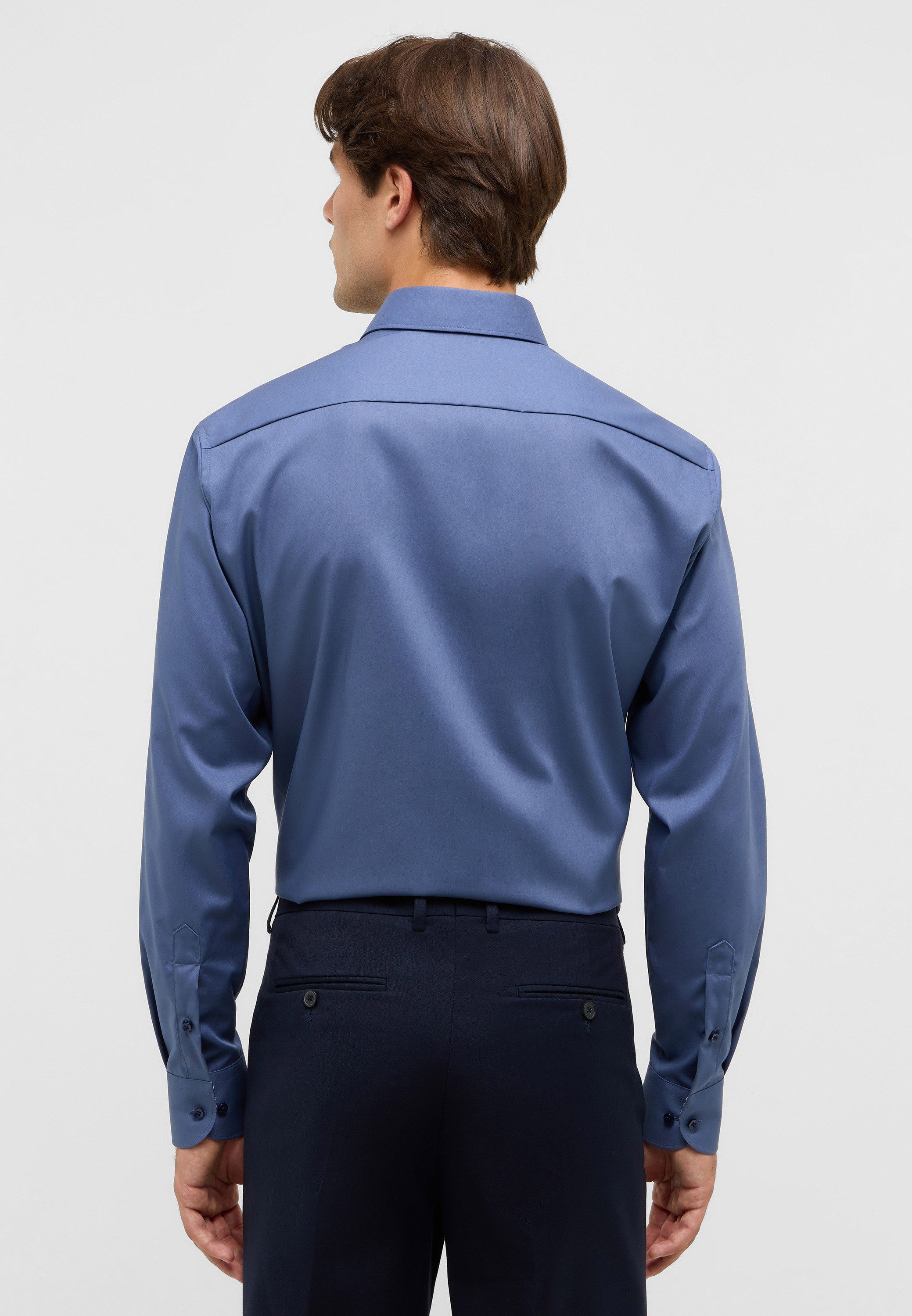 Eterna Overhemd met lange mouwen Slim fit NON IRON (strijkvrij)