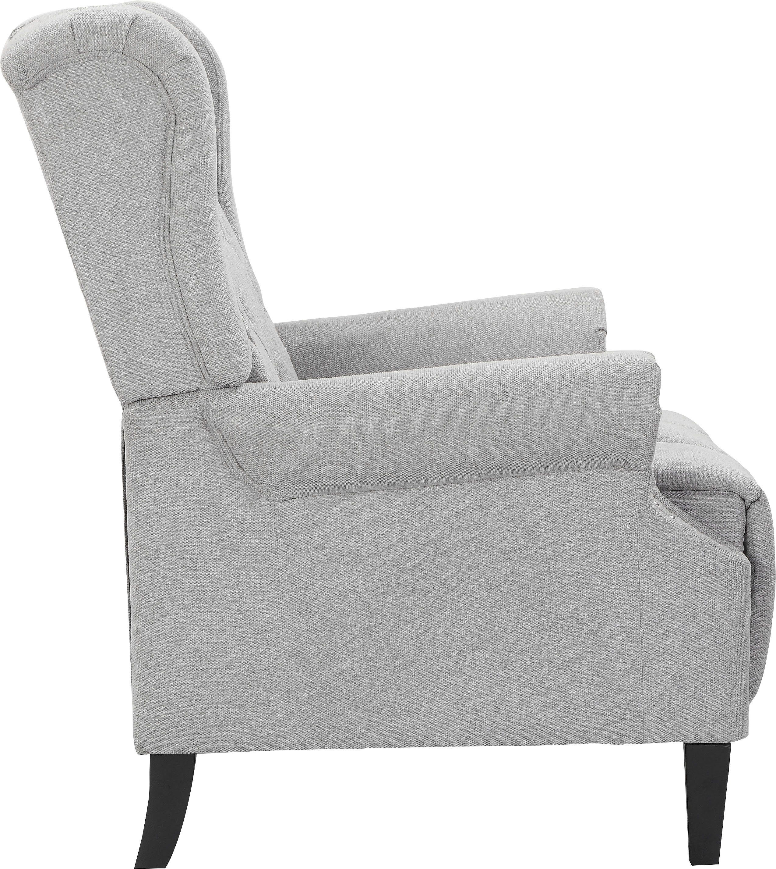 Leonique Oorfauteuil Childebert met verstelling, zacht verdikte zitting en rugleuning, zithoogte 49,5 cm (1 stuk)