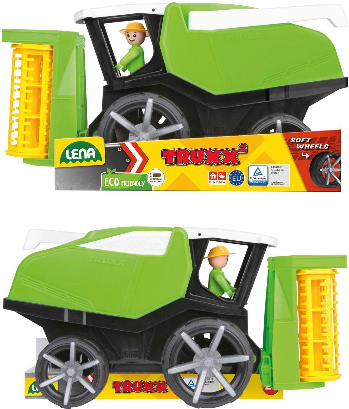 Lena® Speelgoed maaidorser TRUXX² inclusief speelfiguur, made in europe