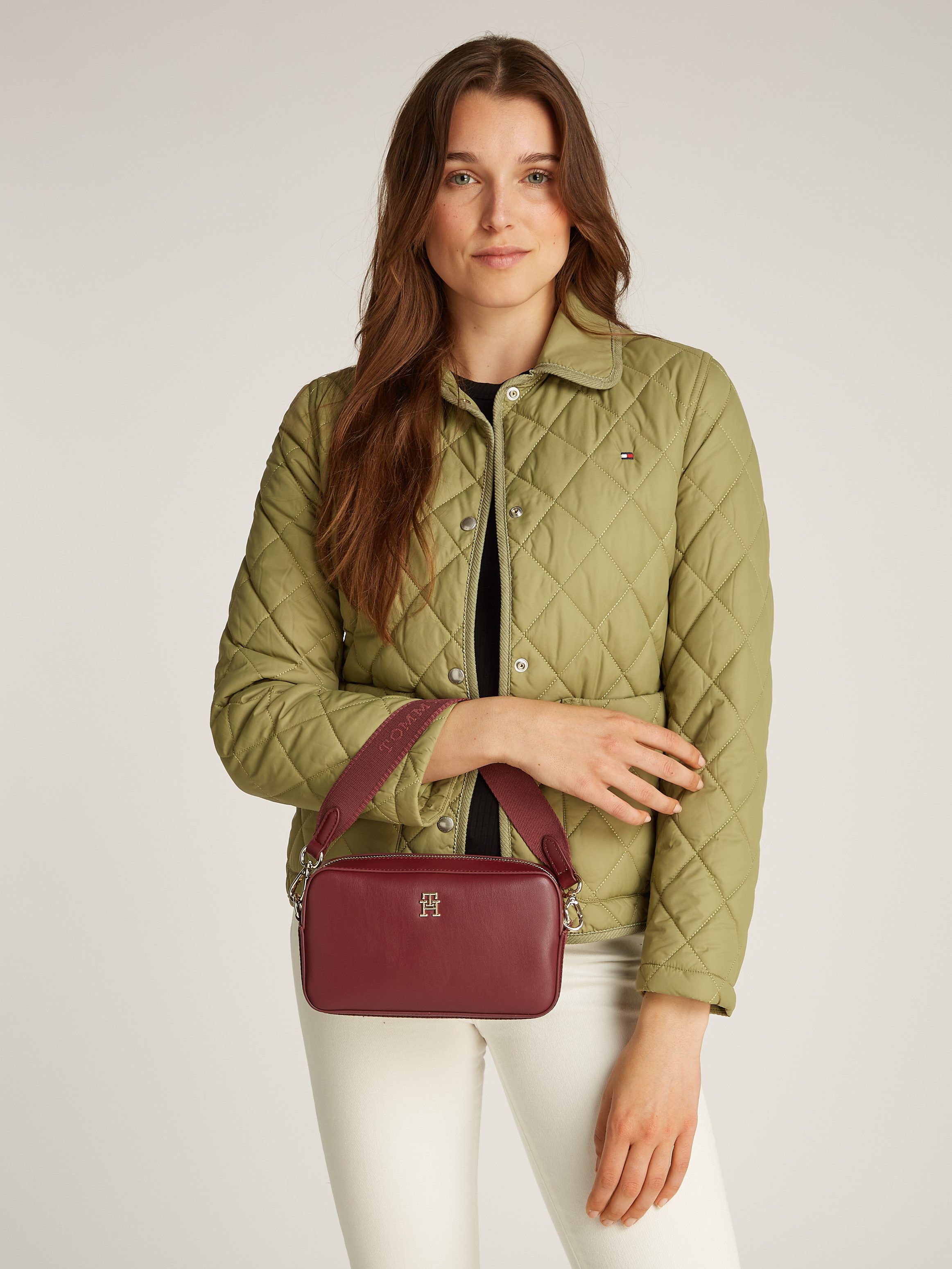 Tommy Hilfiger Schoudertas TH DISTINCT CAMERA BAG dames schoudertas, handtas met th-sieraal