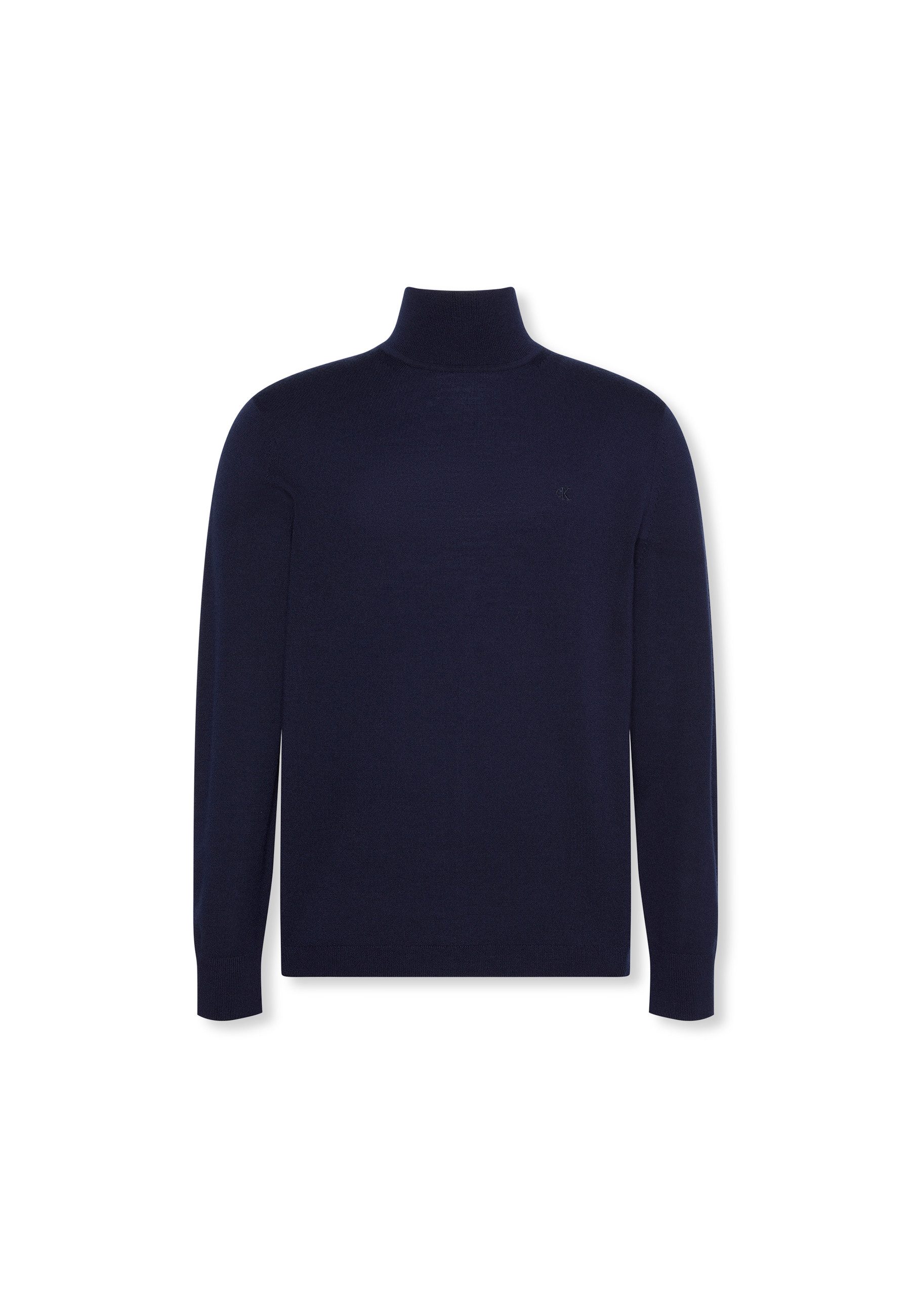 Calvin Klein Trui met staande kraag LS MERINO MOCK NECK SWTR 14GG