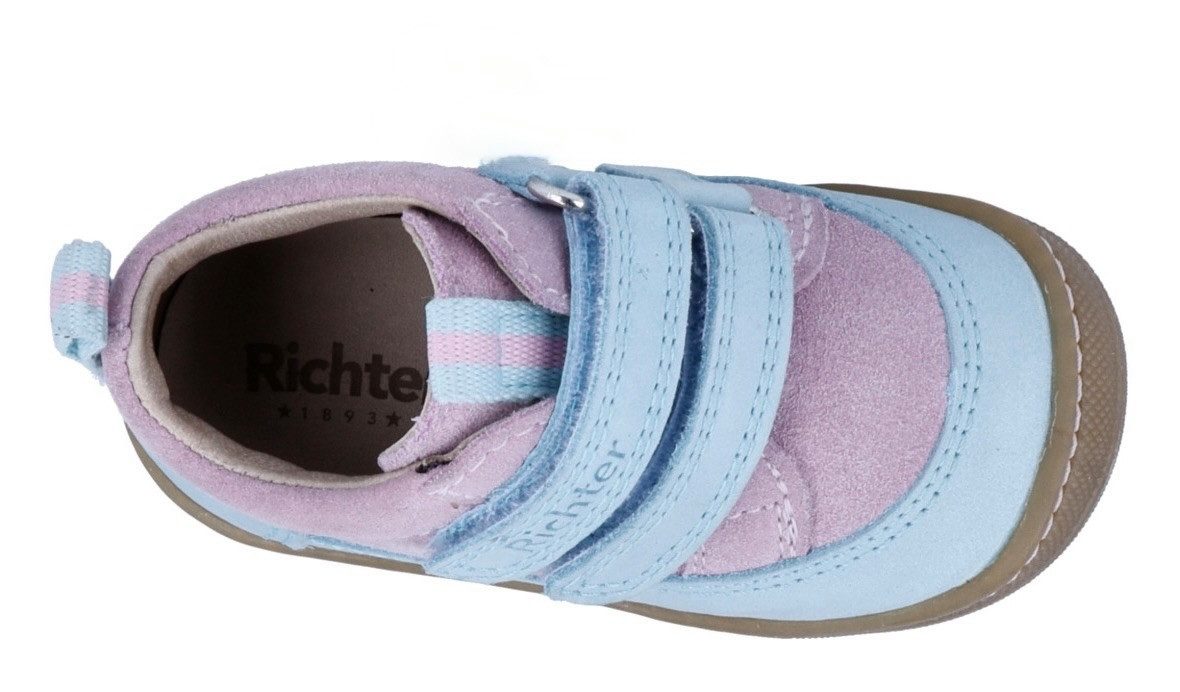 Richter Babyschoentjes Maxi WMS: gemiddeld Kinderschoen in coole materiaalmix, maat sjabloon om te downloaden