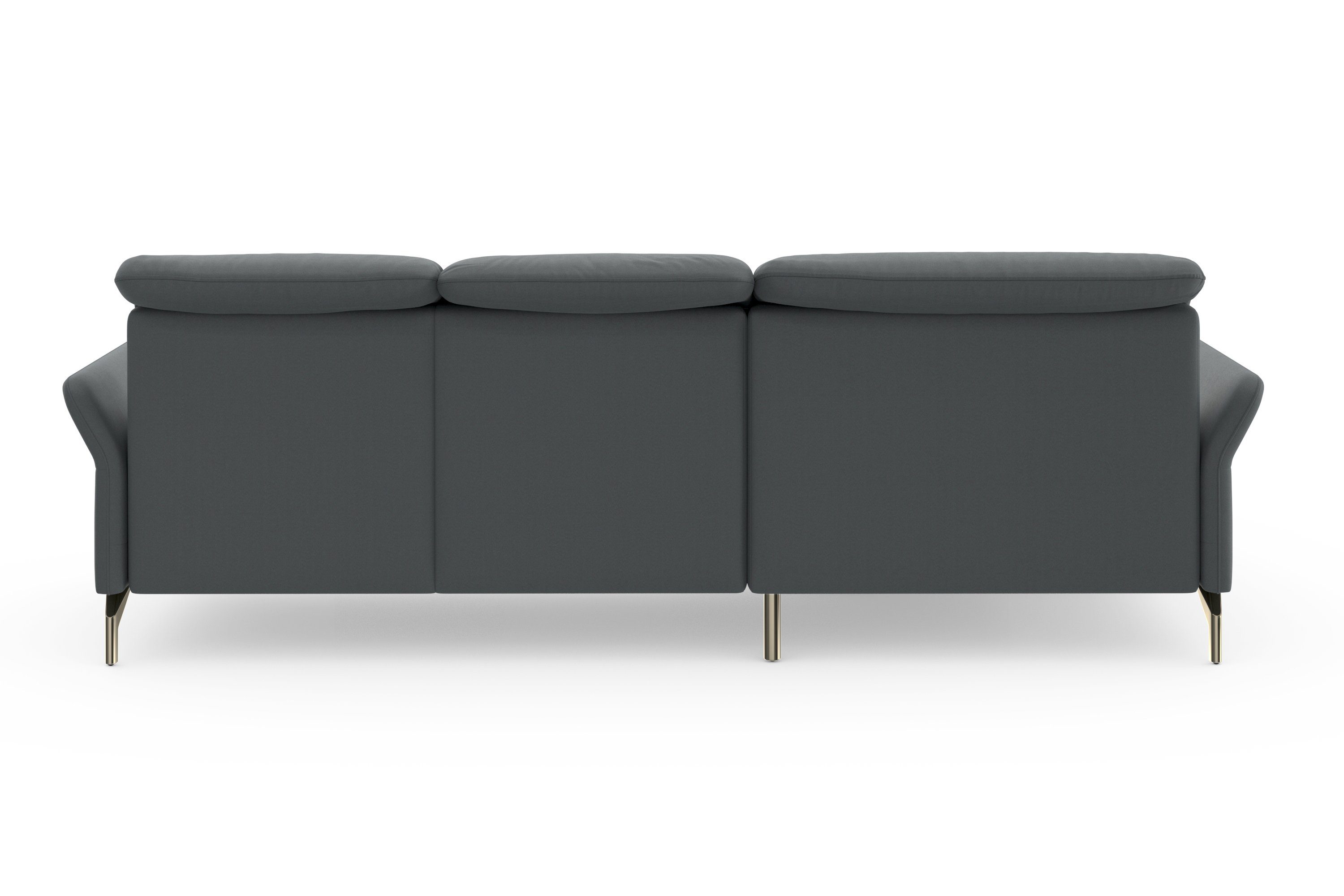 sit&more Hoekbank Fashion L-vorm naar keuze met verstelbare hoofdsteun, uittrekzitting, motorisch, nikkel poten