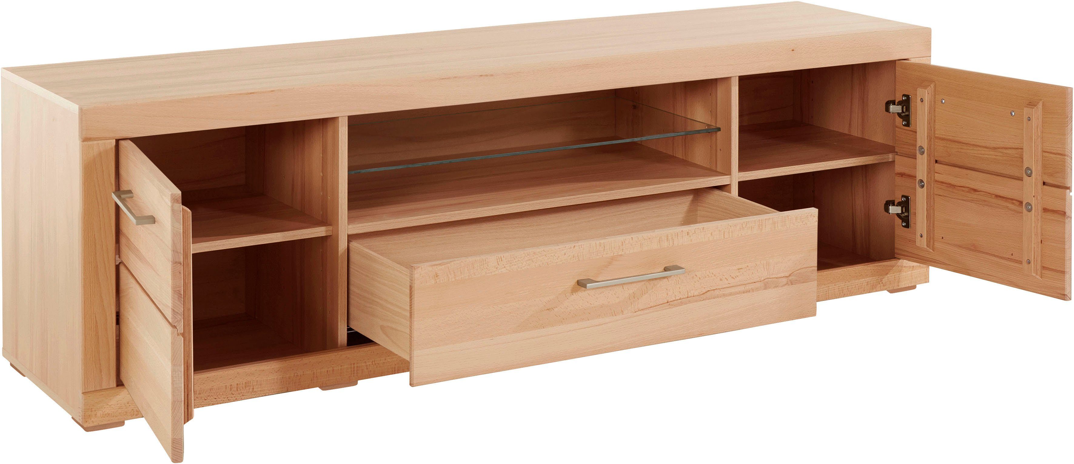VOGL Möbelfabrik Tv-meubel 1237 Massief houten front, breedte ca. 171 cm, met soft-close functie