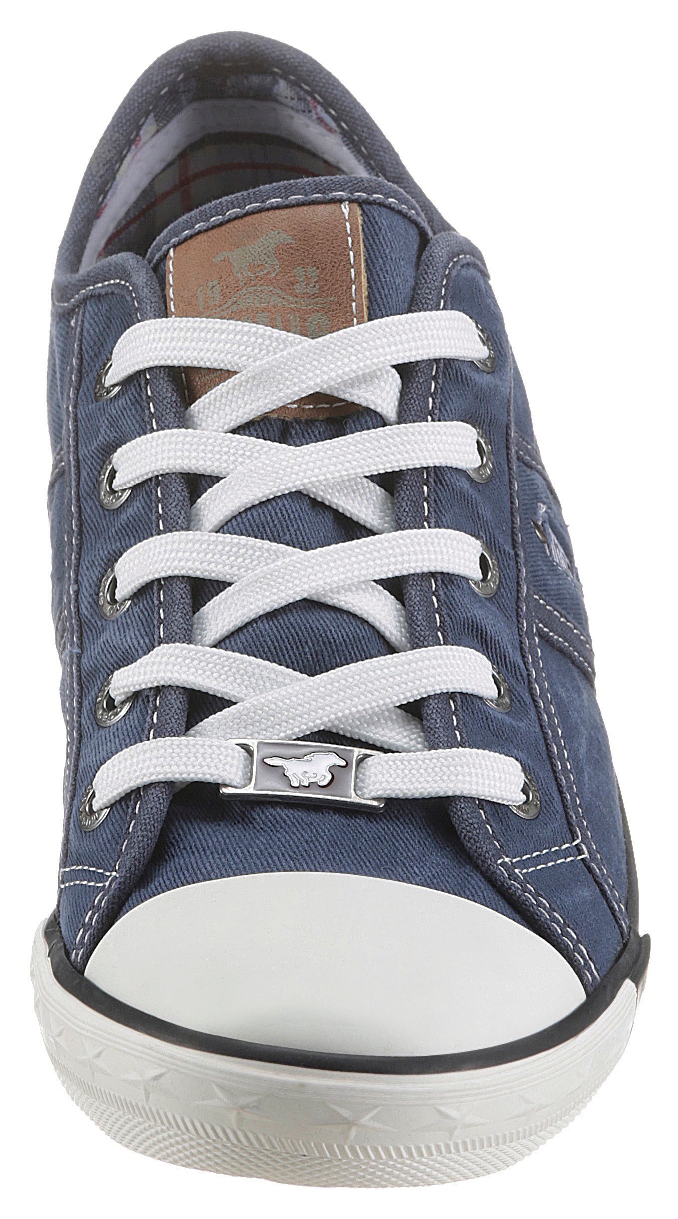 Mustang Shoes Sneakers , vrijetijdsschoen, lage schoen, veterschoen met mustang merklabel