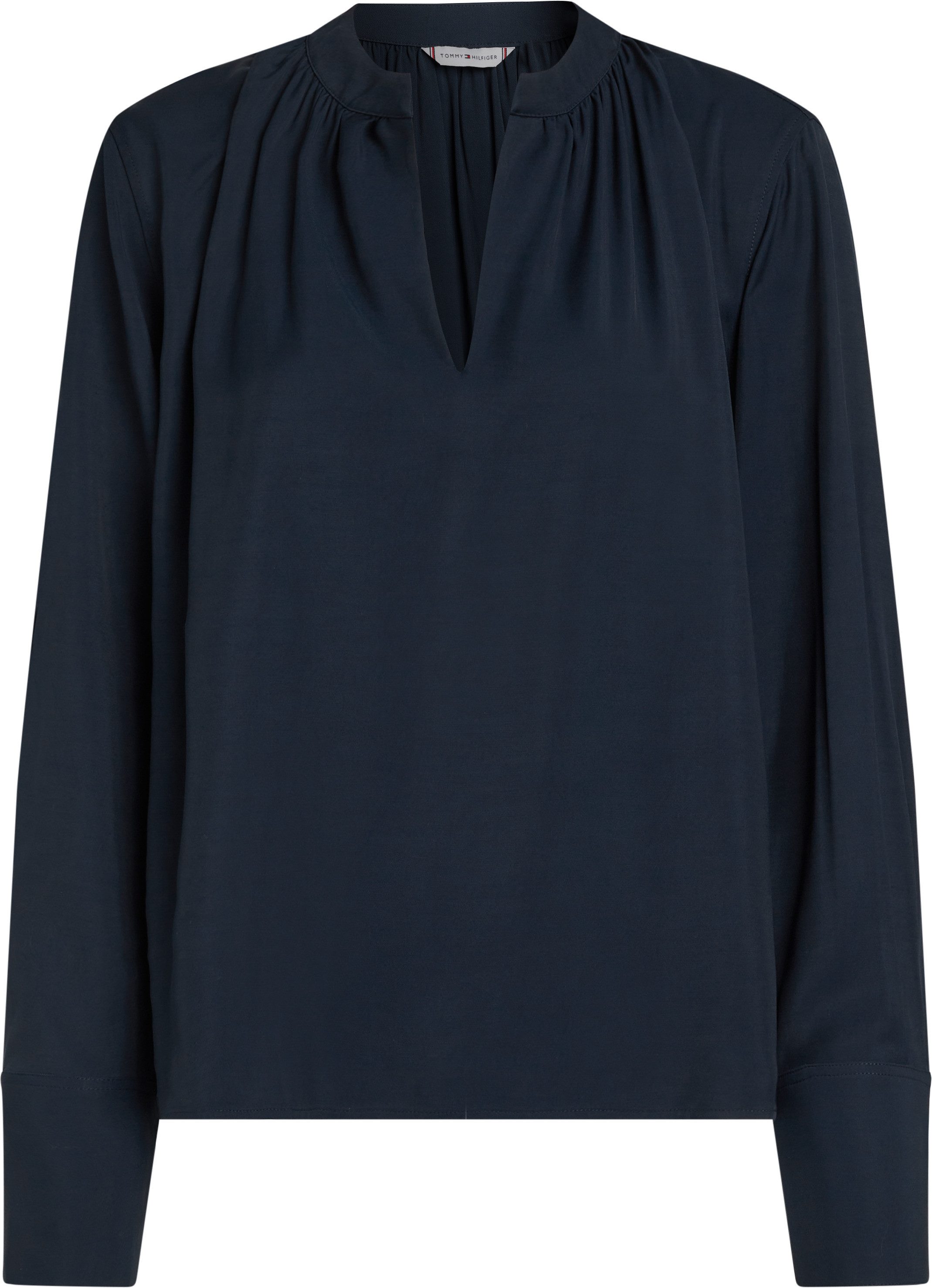 Tommy Hilfiger Blouse met lange mouwen SOFT VIS V NECK LS BLOUSE