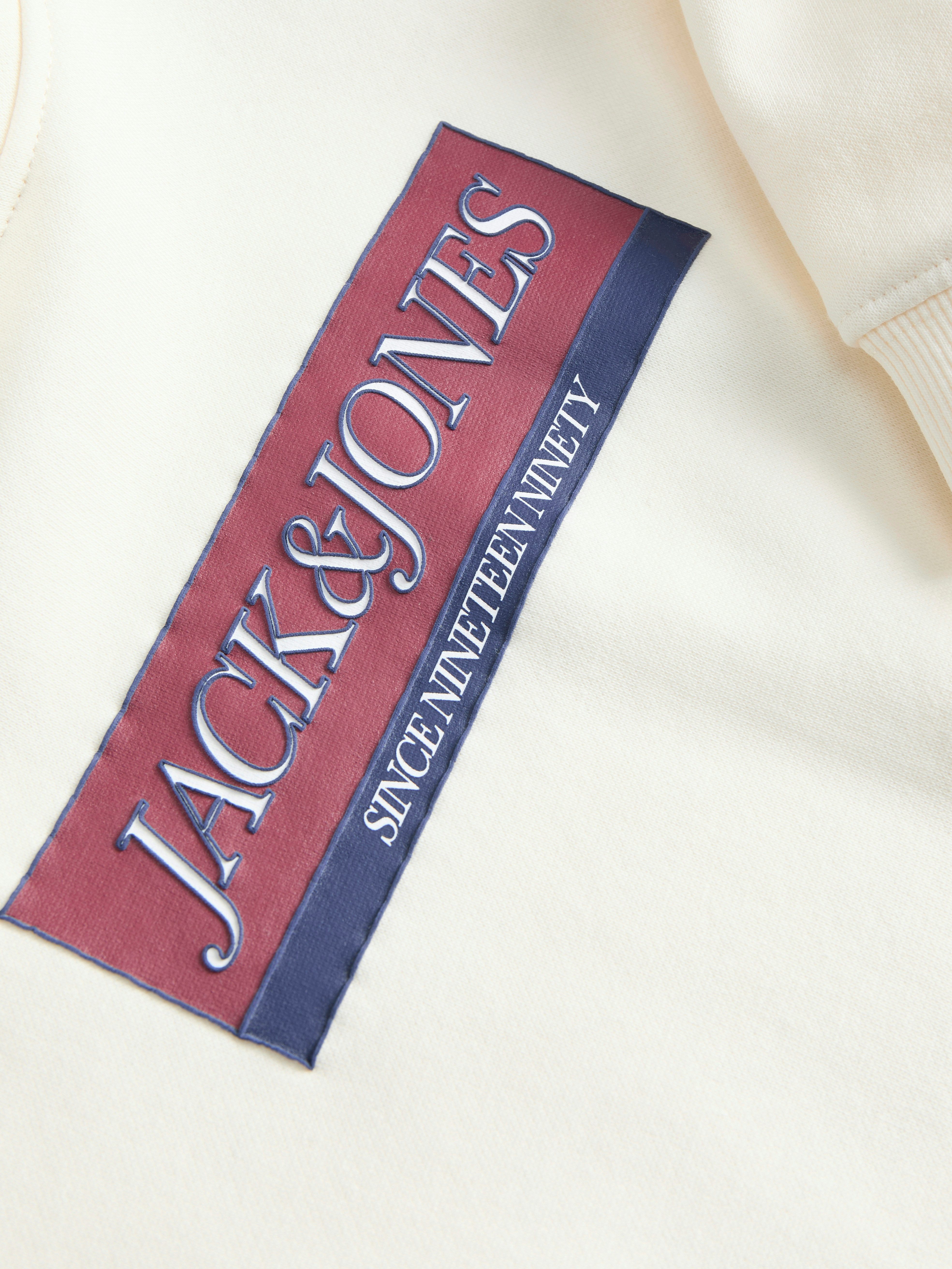 Jack & Jones Junior Hoodie JORINWOOD BLOCK BRANDING SWEAT NOOS JNR