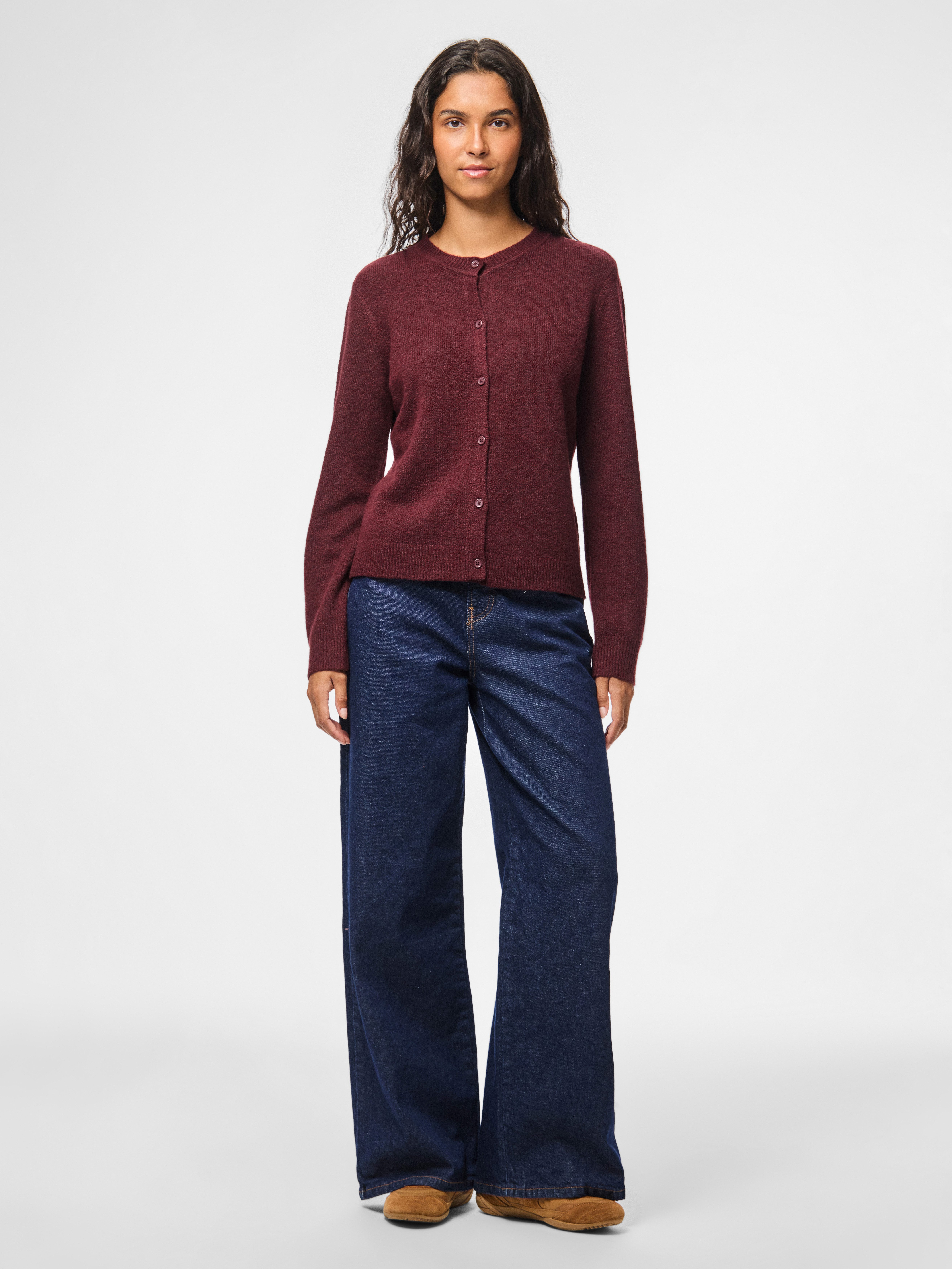 pieces Vest PCMALOU LS KNIT CARDIGAN NOOS BC