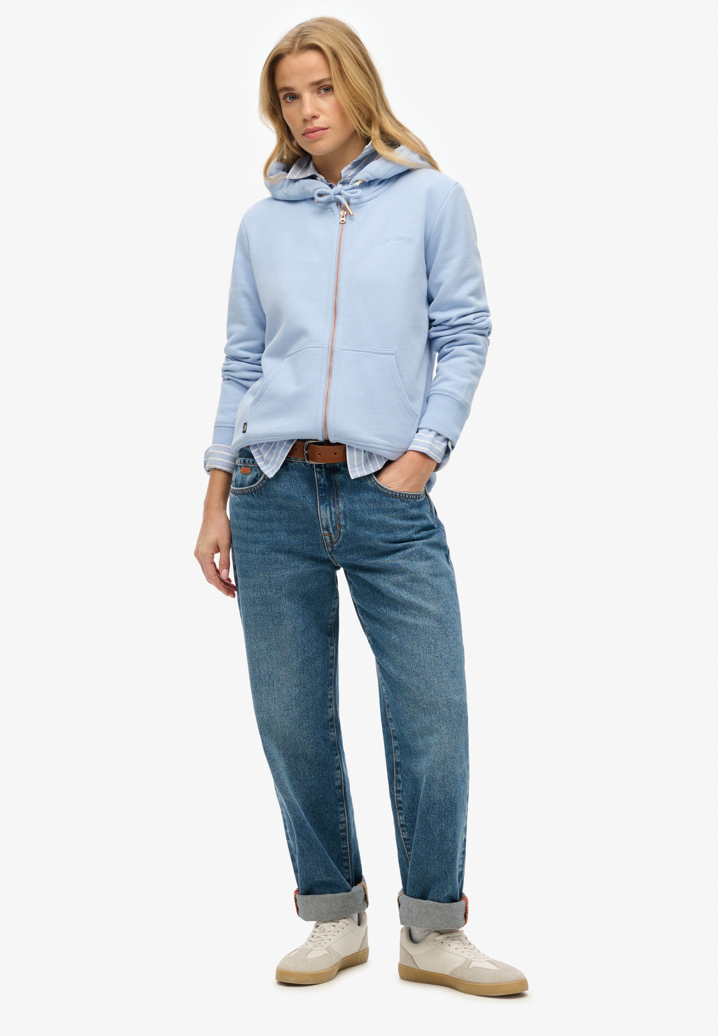 Superdry Capuchonsweatvest ESSENTIAL LOGO ZIPHOOD HB