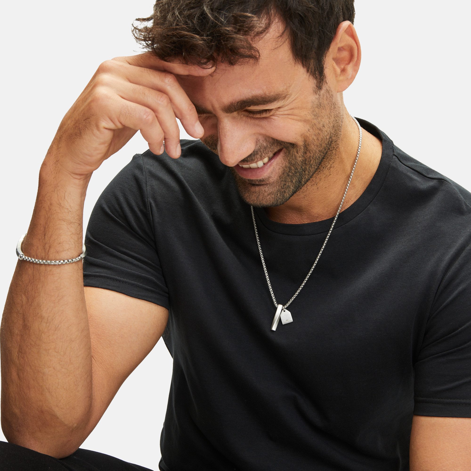 FYNCH-HATTON Ketting met hanger Sieraden cadeau roestvrijstalen halsketting The Twist