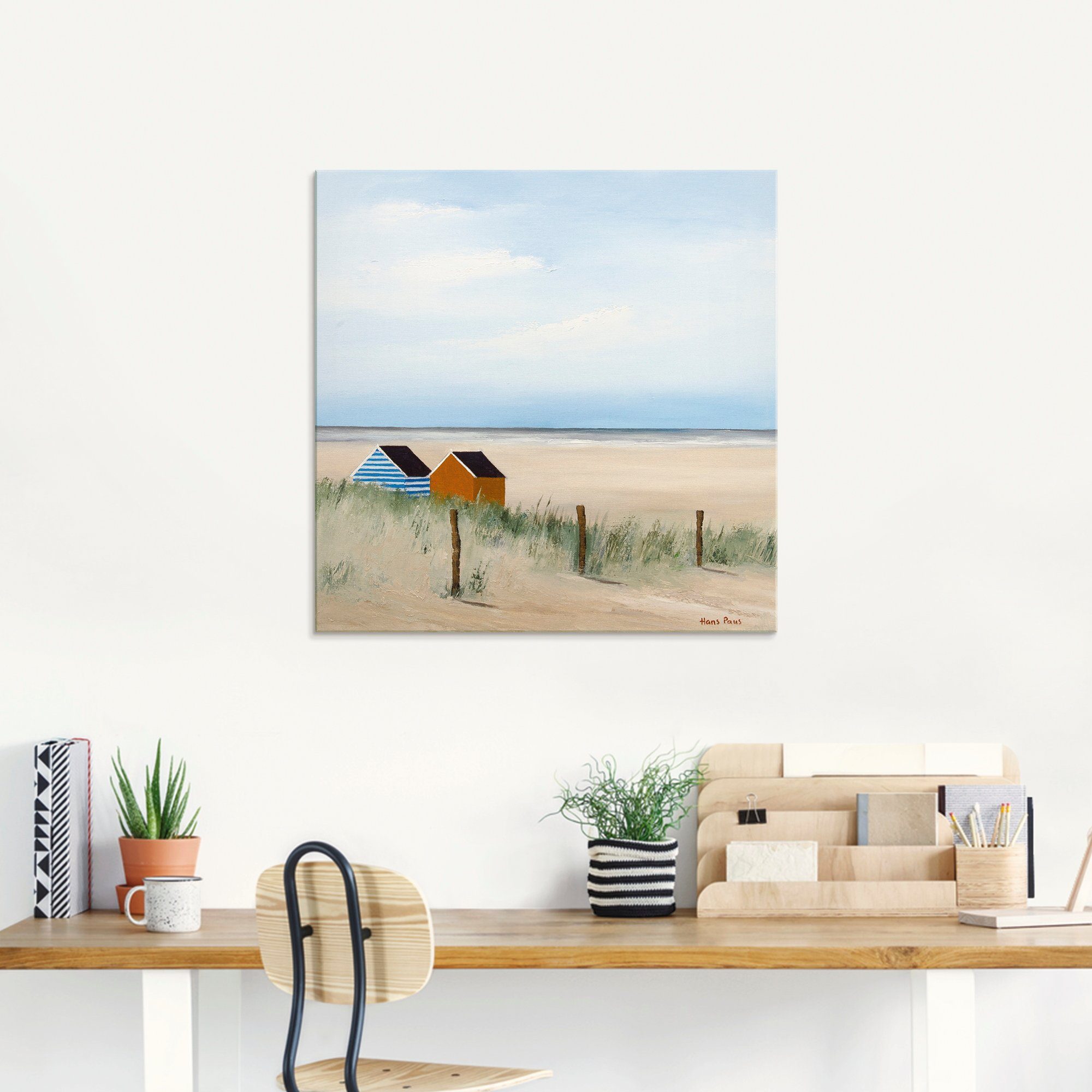Artland Print op glas Zonnige morgen V in verschillende maten