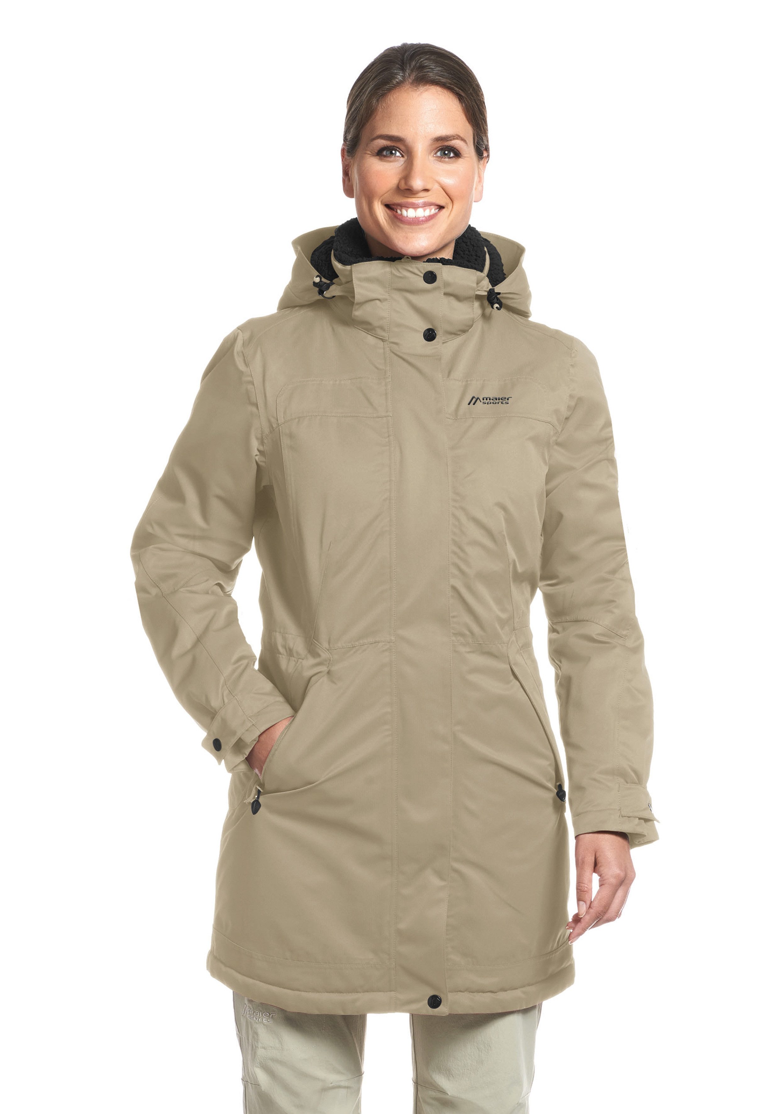 Maier Sports Functioneel jack Lisa 2.1 Dames mantel, ademende wintermantel, 2 ritszakken, regular fit