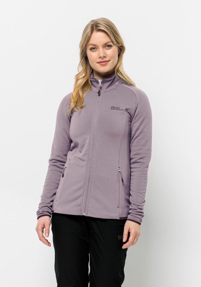 Jack Wolfskin Fleecejack BAISELBERG FZ W dames fleece vesten maat M (38/40) paars