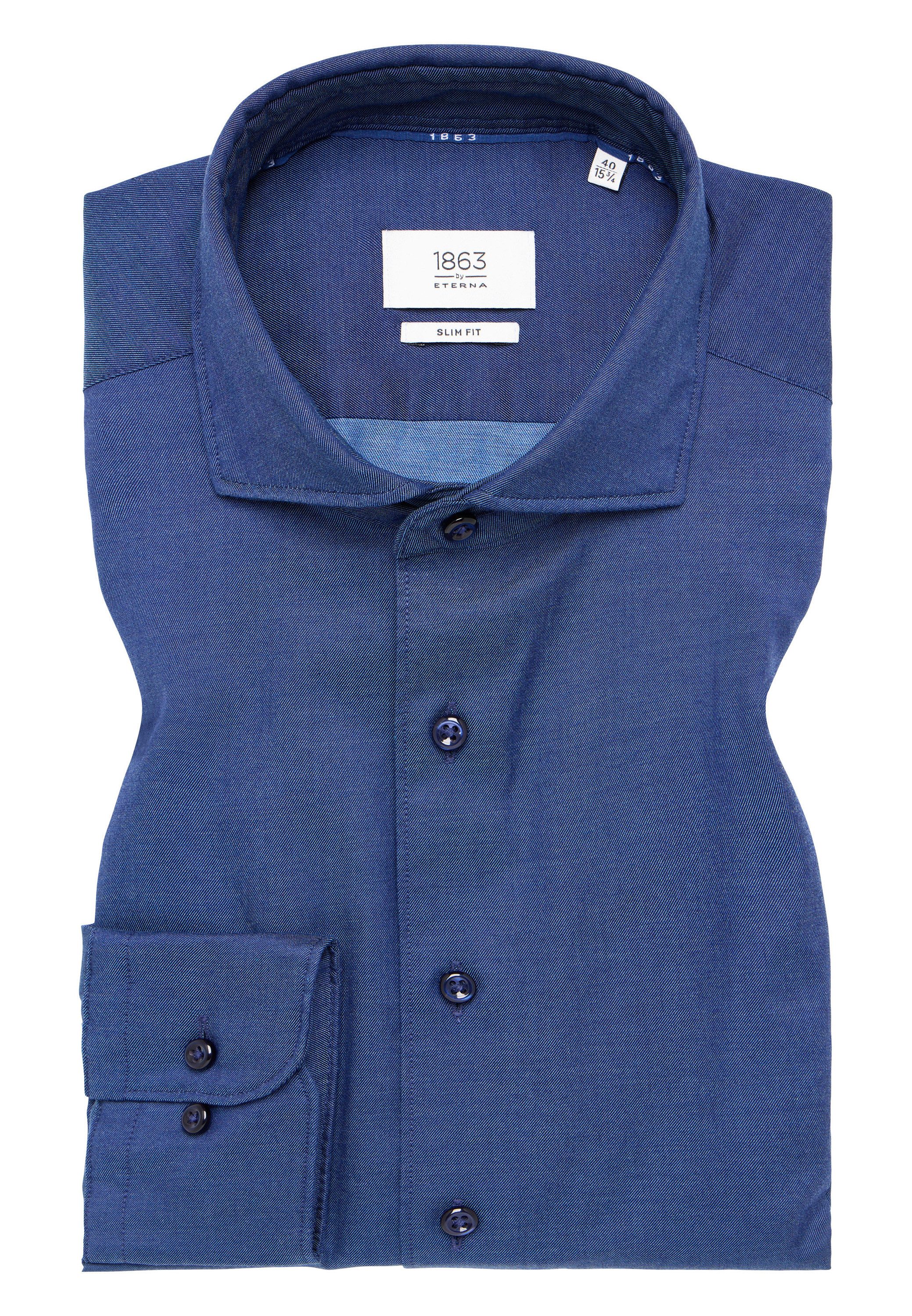 Eterna Overhemd met lange mouwen Slim fit EASY IRON (gemakkelijk te strijken)