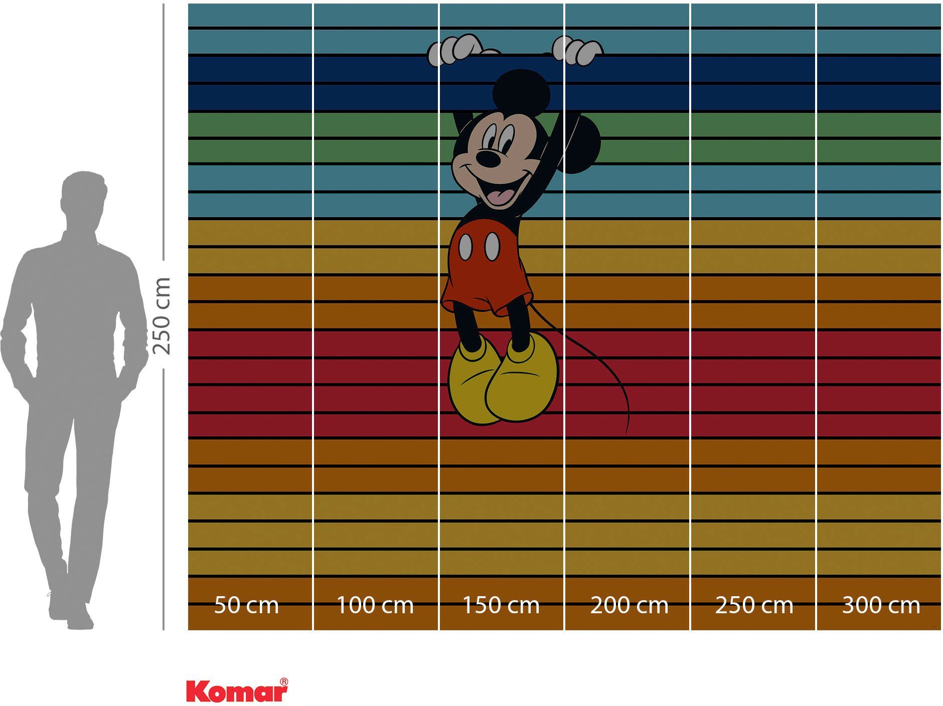 Komar Vliesbehang Digitale print vlies - Mickey Magic Rainbow - Afmeting 300 x 250 cm (1 stuk)