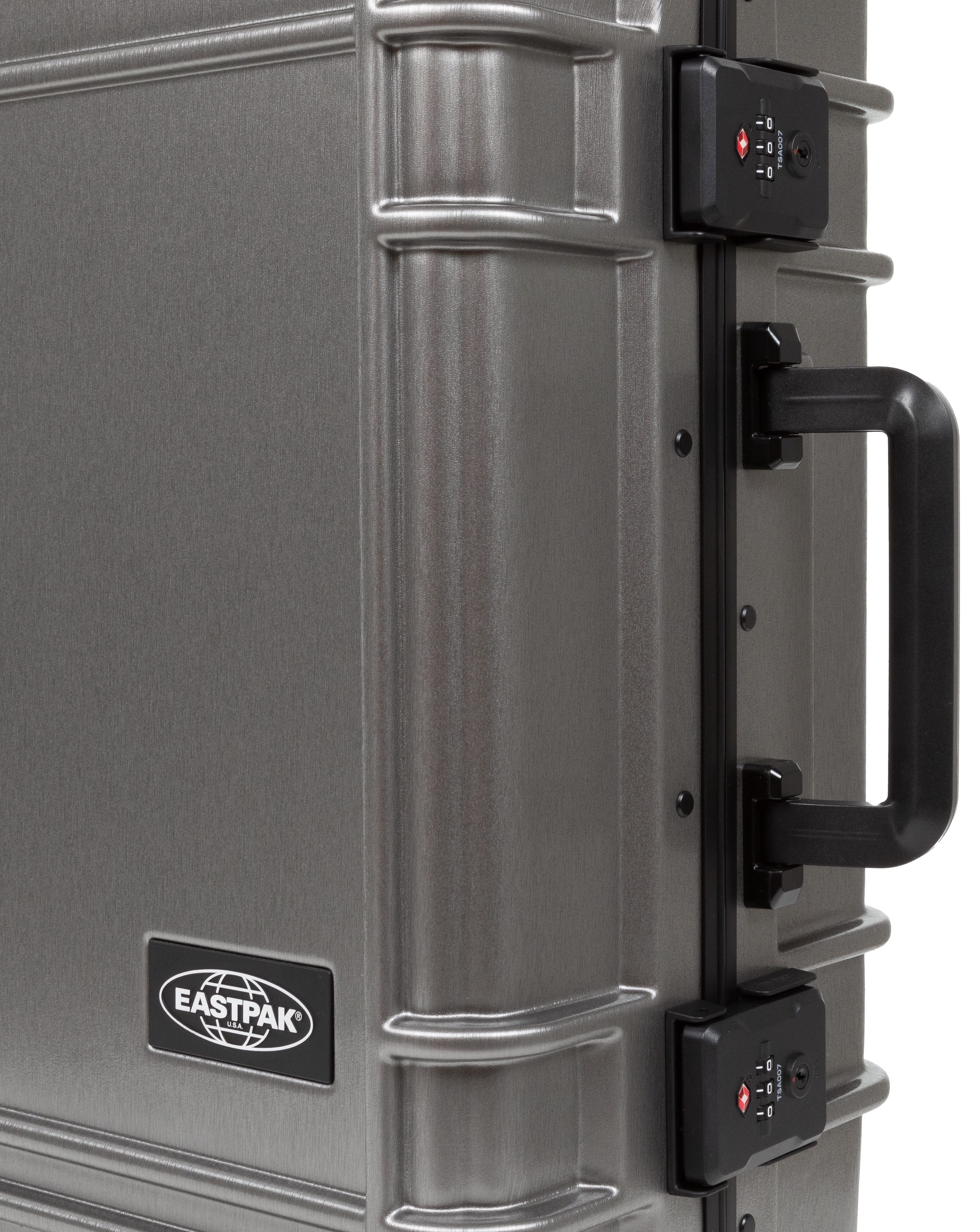 Eastpak Hardshell-trolley RESIST'R CASE S BRUSHED METAL met 30 jaar garantie