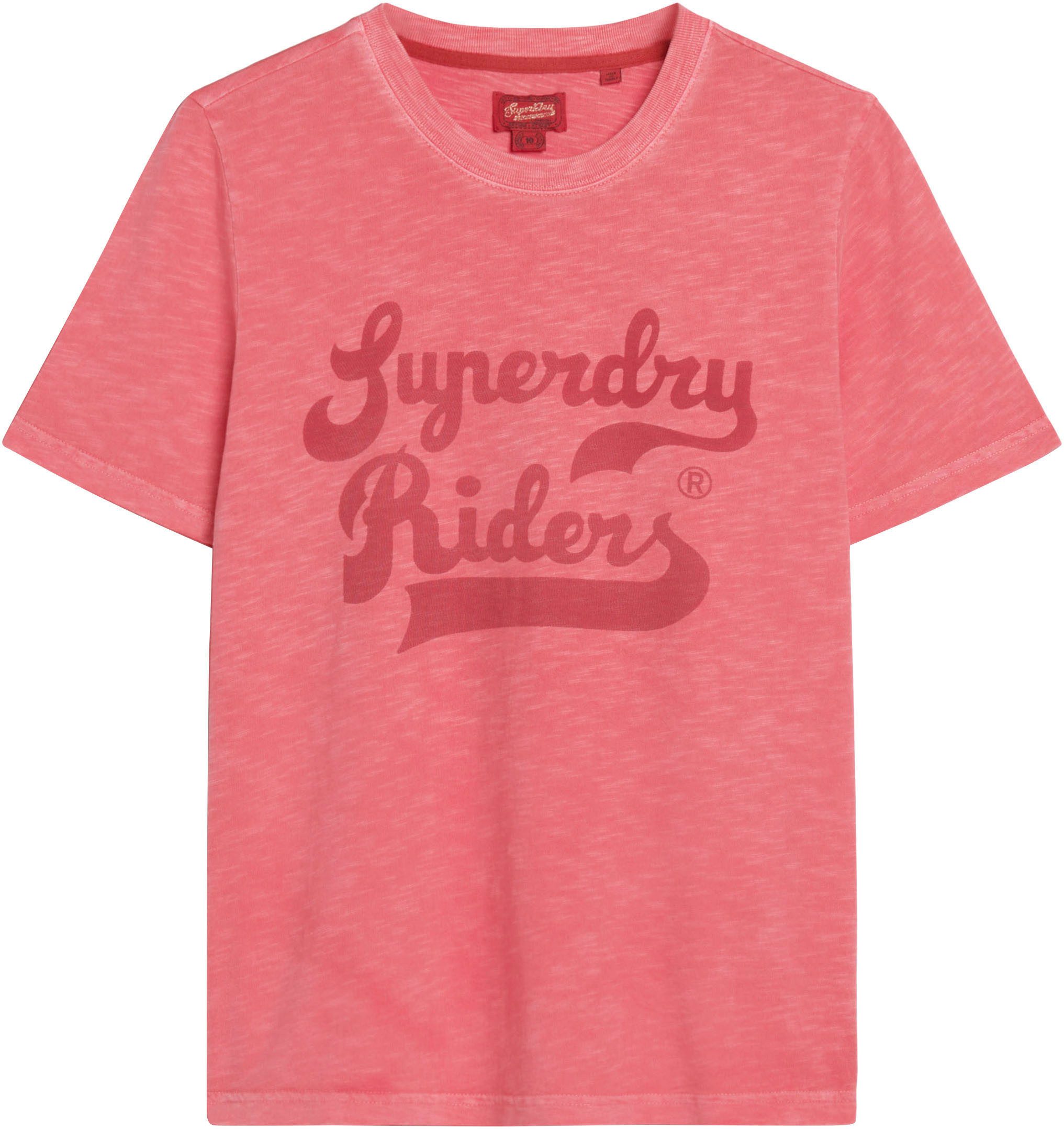 Superdry Shirt met print ARCHIVE KISS PRINT RELAXED TEE