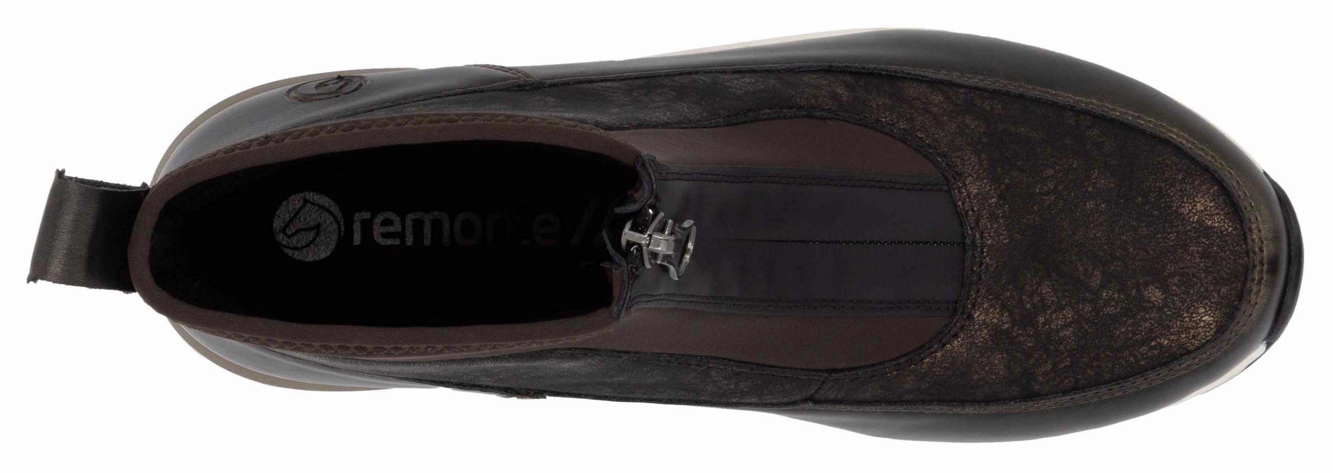 Remonte Sneakers met sleehak instaplaarzen, vrijetijdsschoenen, high-top sneakers, voorrits