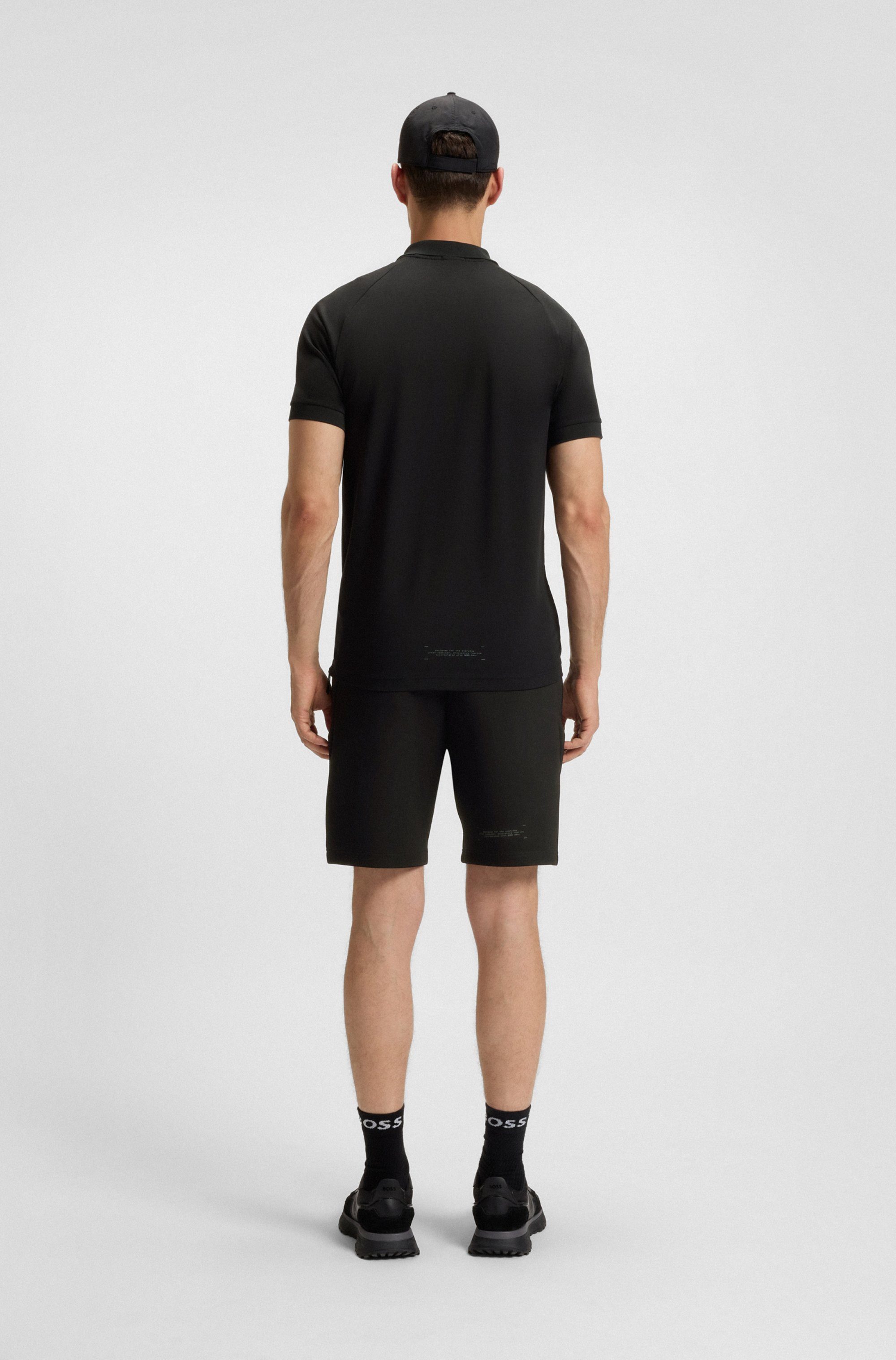 BOSS GREEN Poloshirt Polo Urban Tech met vochtafvoerende en snel drogende eigenschappen