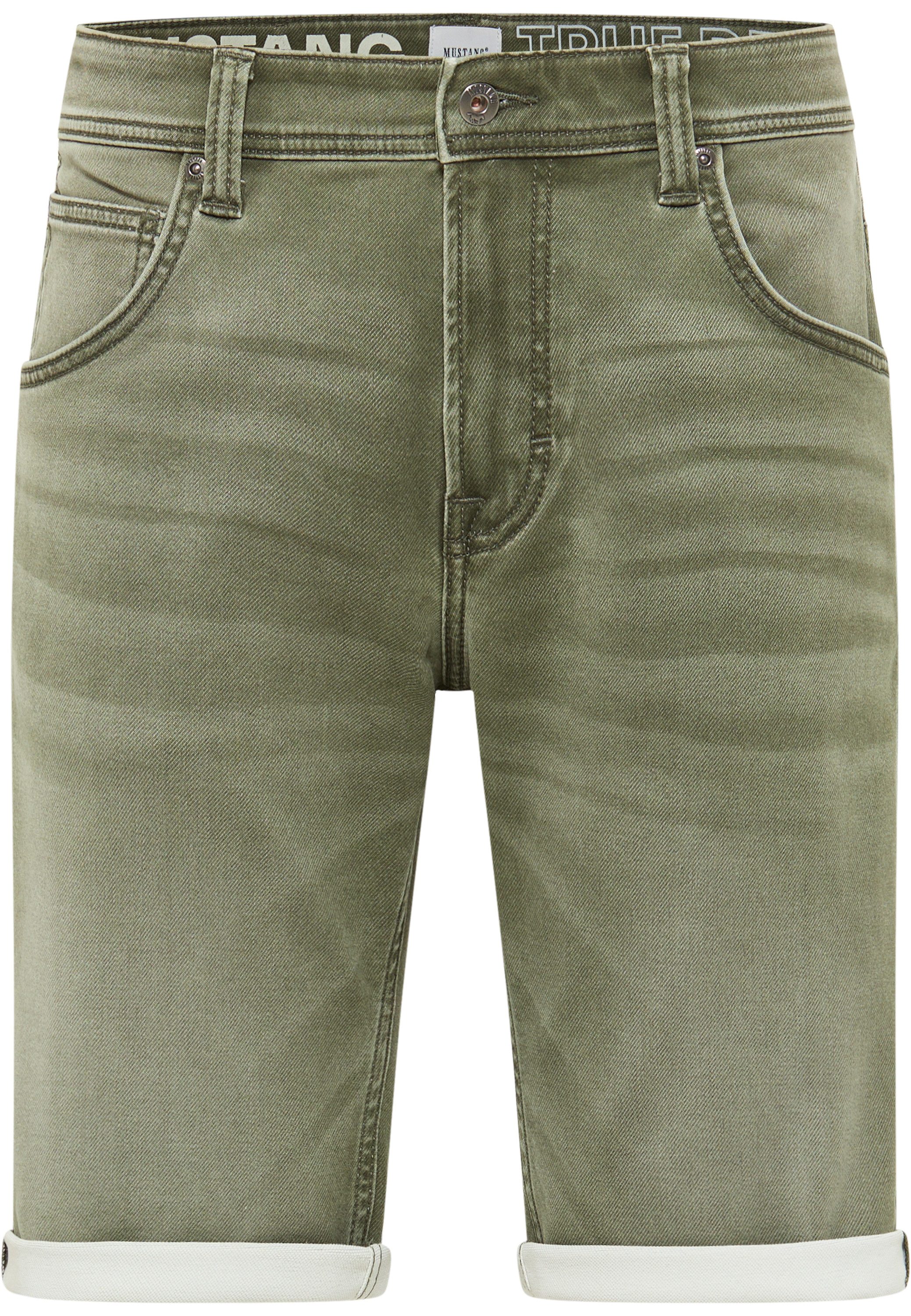 MUSTANG Slim fit jeans Heren stijl Chicago shorts Z heren jeans maat 38 groen