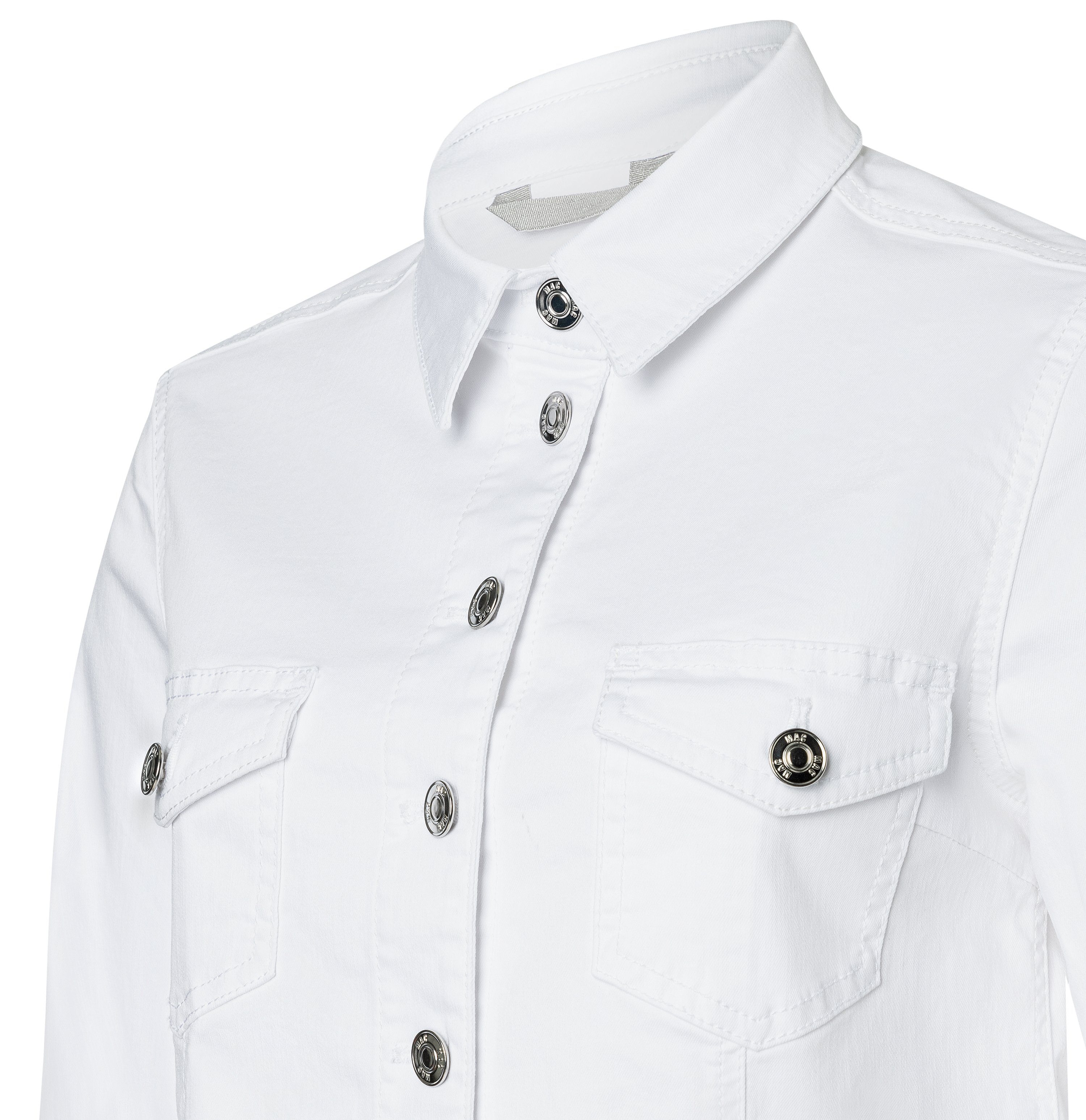 MAC Jeansjack RICH JACKET van lichte zomerse denimkwaliteit met hoog katoenpercentage
