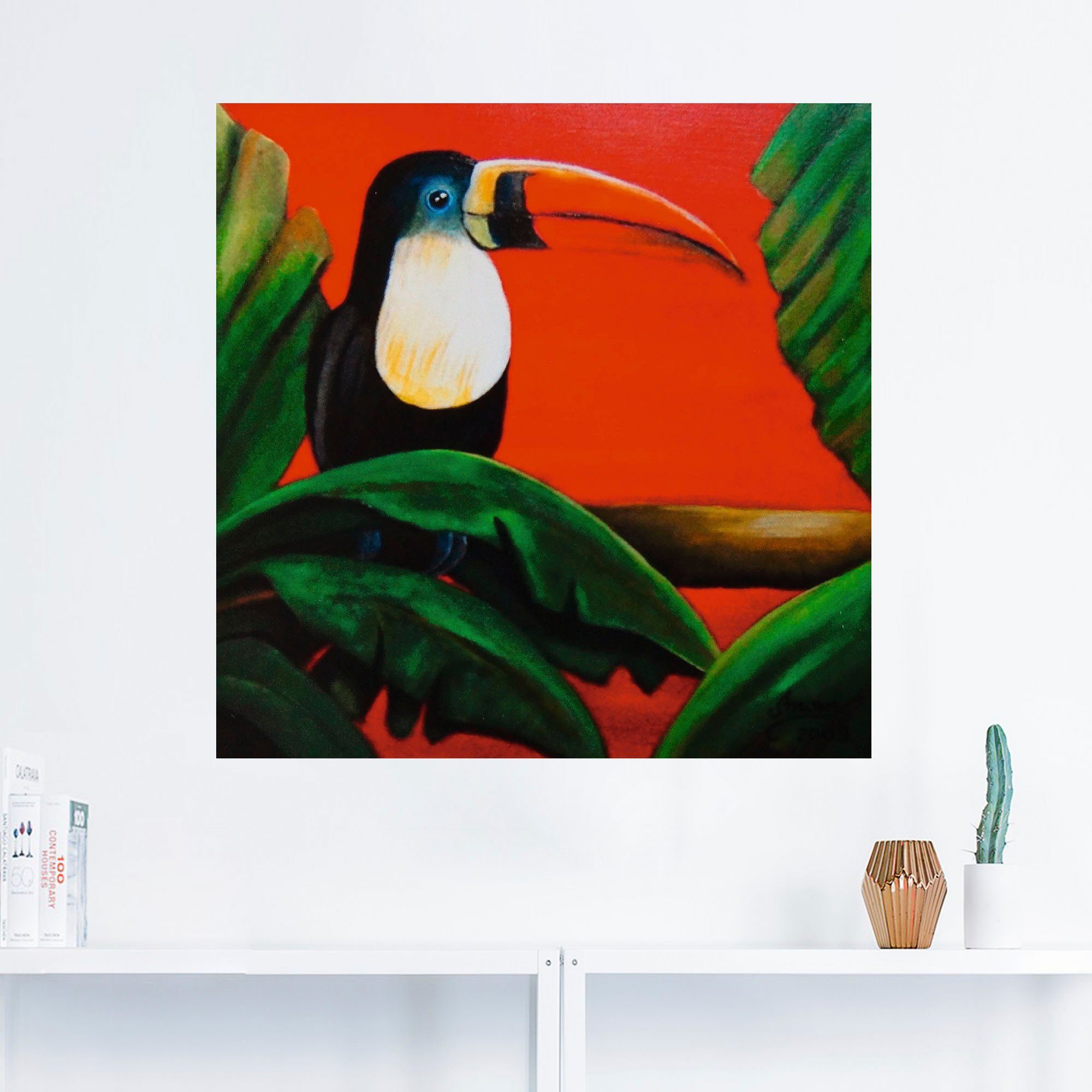 Artland Artprint Toekan als poster, muursticker in verschillende maten