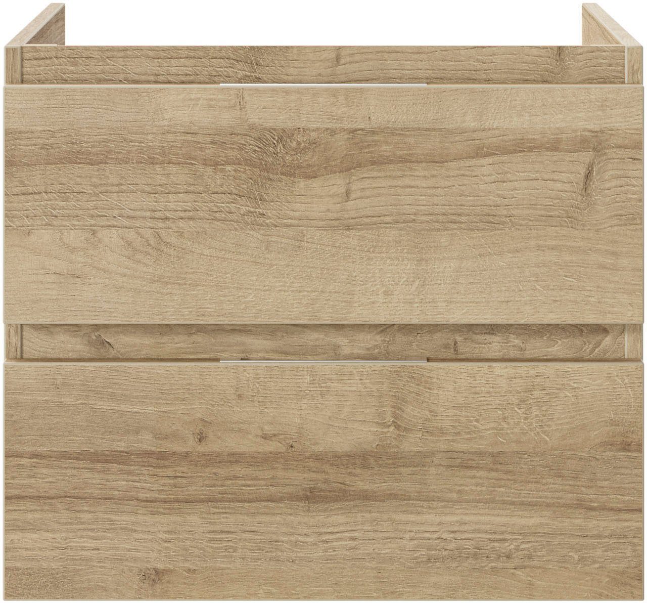 Saphir Wastafelonderkast Serie 4035 keramieken opzetwasbak met onderkast, 118 cm breed