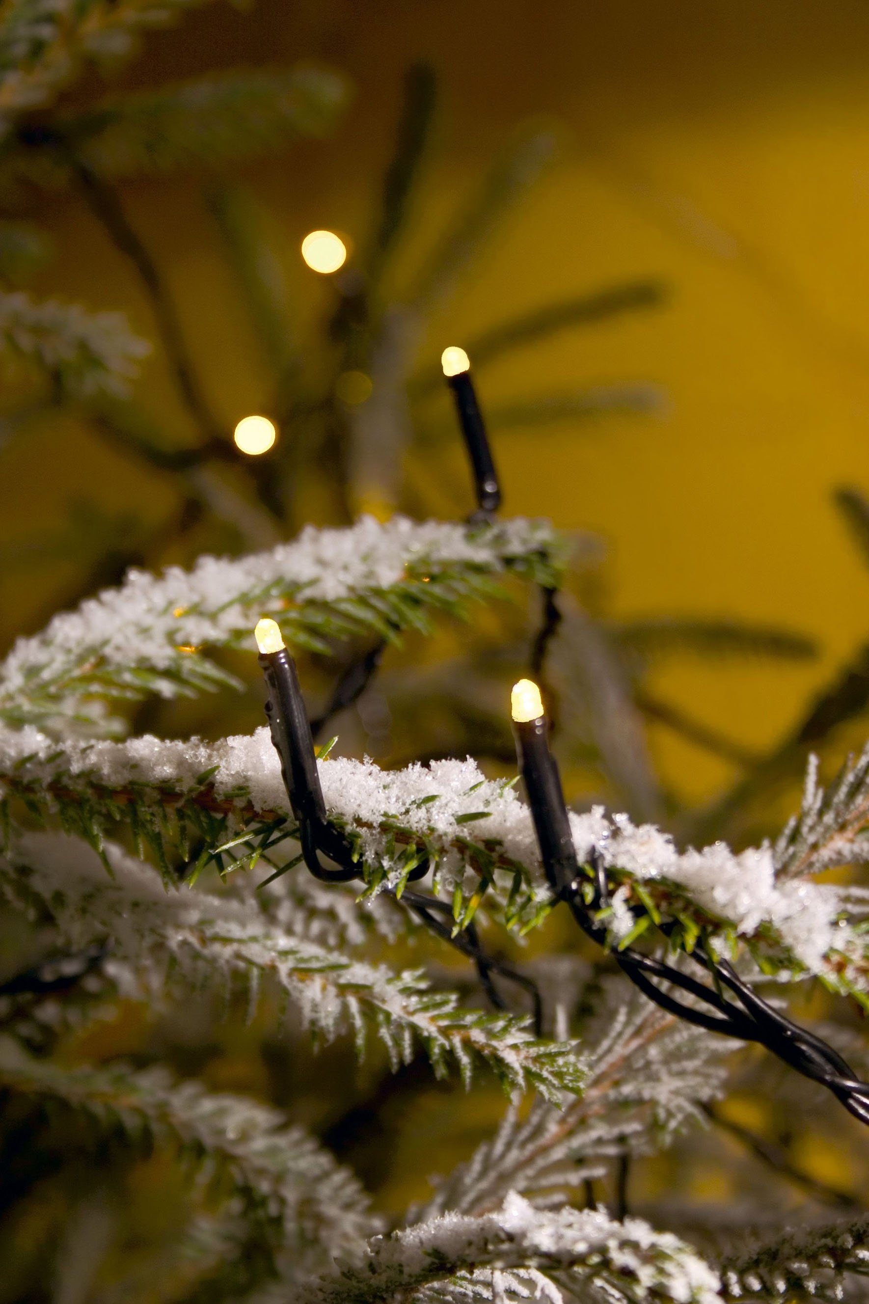 KONSTSMIDE Led-lichtsnoer Micro ledlichtsnoer, met glinstereffect, 40 warmwitte dioden (1 stuk)