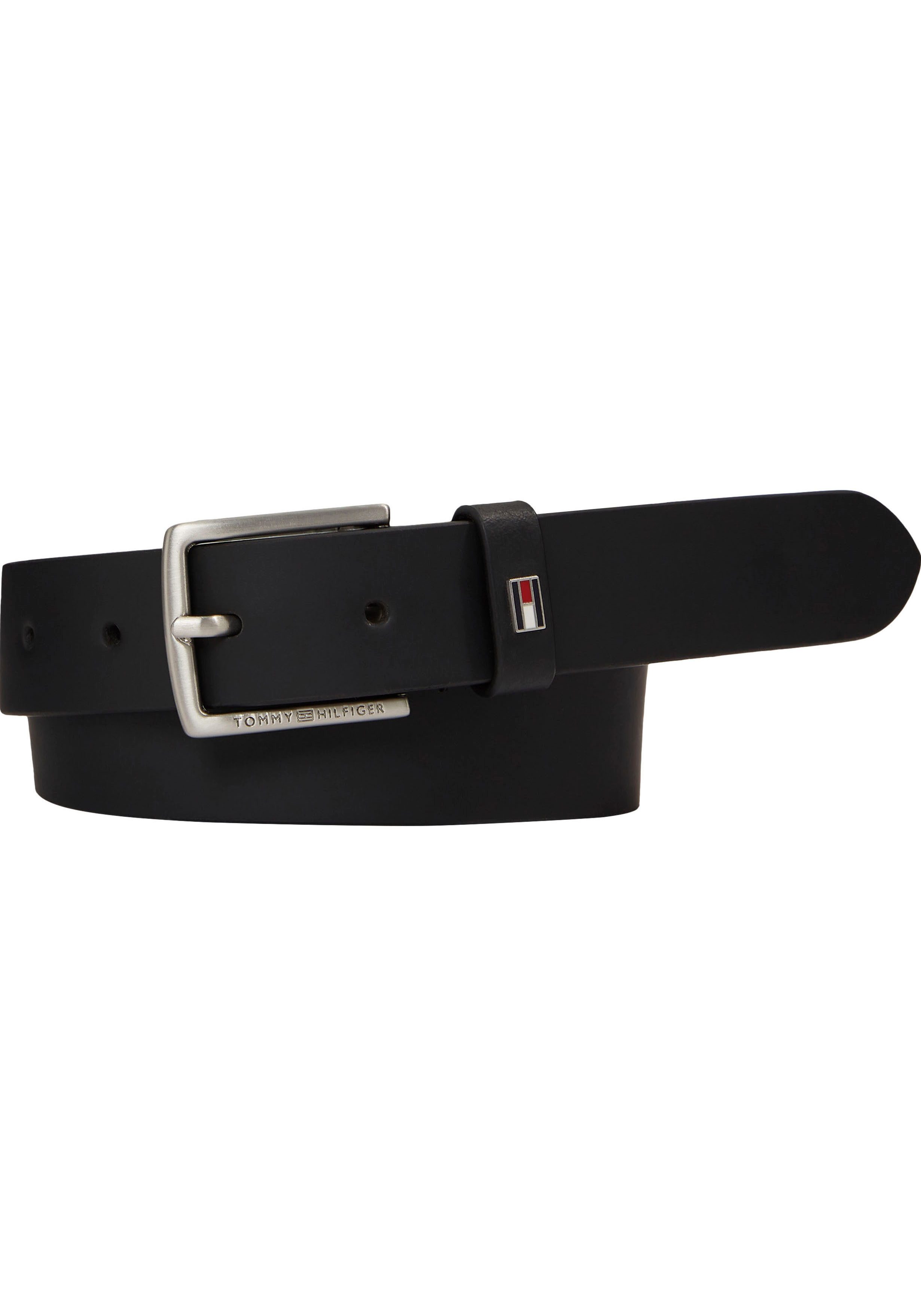 Tommy Hilfiger Leren riem Kids Leather Belt met klassieke metalen gesp