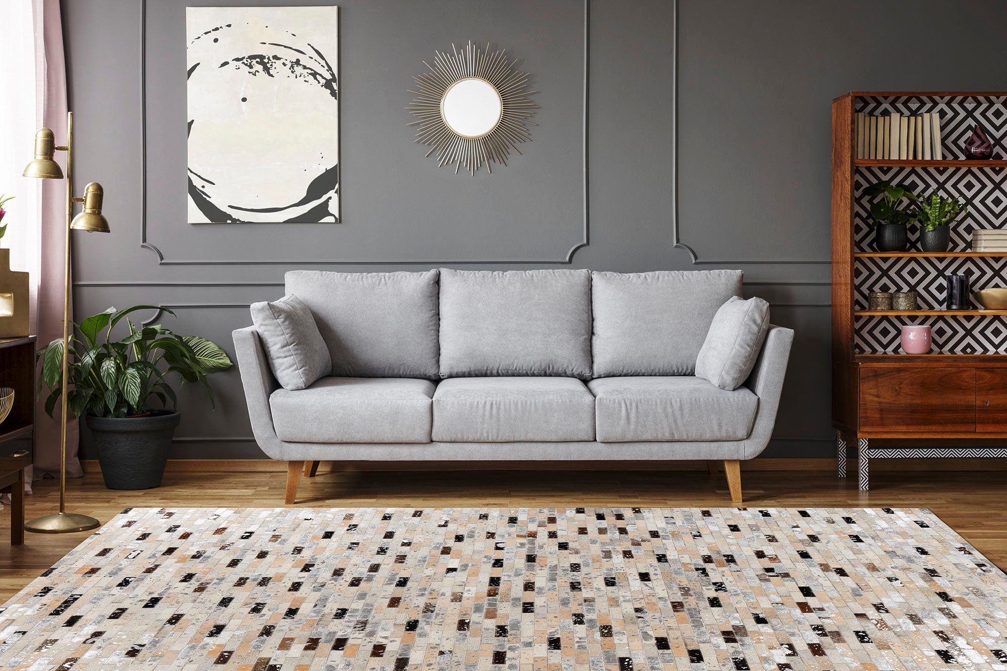 Padiro Leren vloerkleed Lavin 525