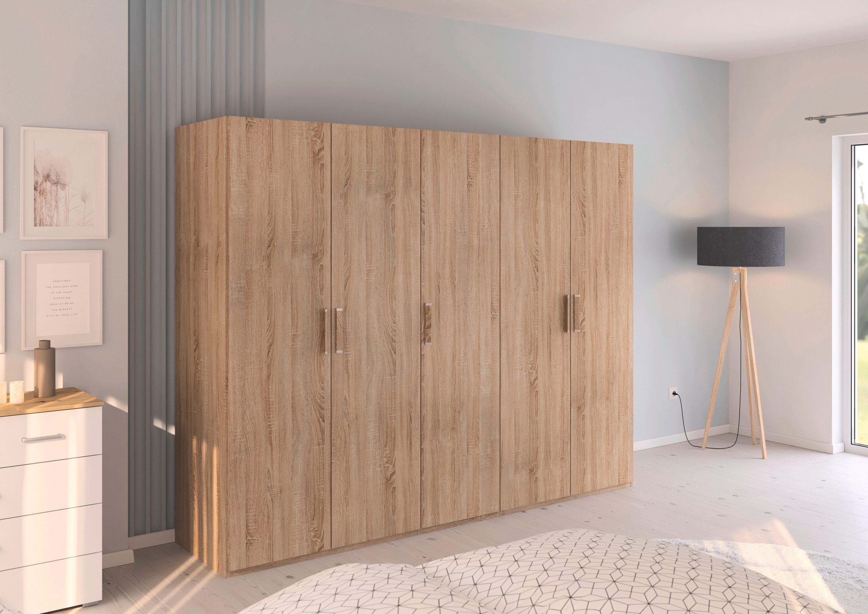 rauch Draaideurkast Kledingkast Kast Garderobe Slaapkamerkast EVELYN in elegante stijl, veel opbergruimte 4 breedtes en 2 hoogtes made in germany