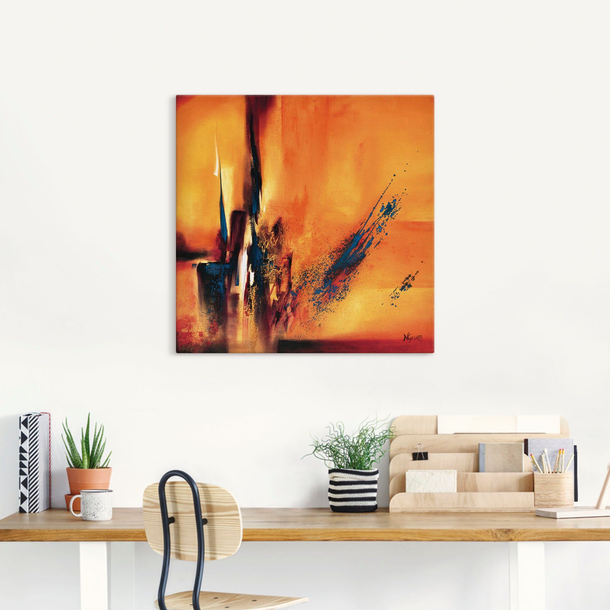 Artland Artprint op linnen Abstracte impressies I gespannen op een spieraam