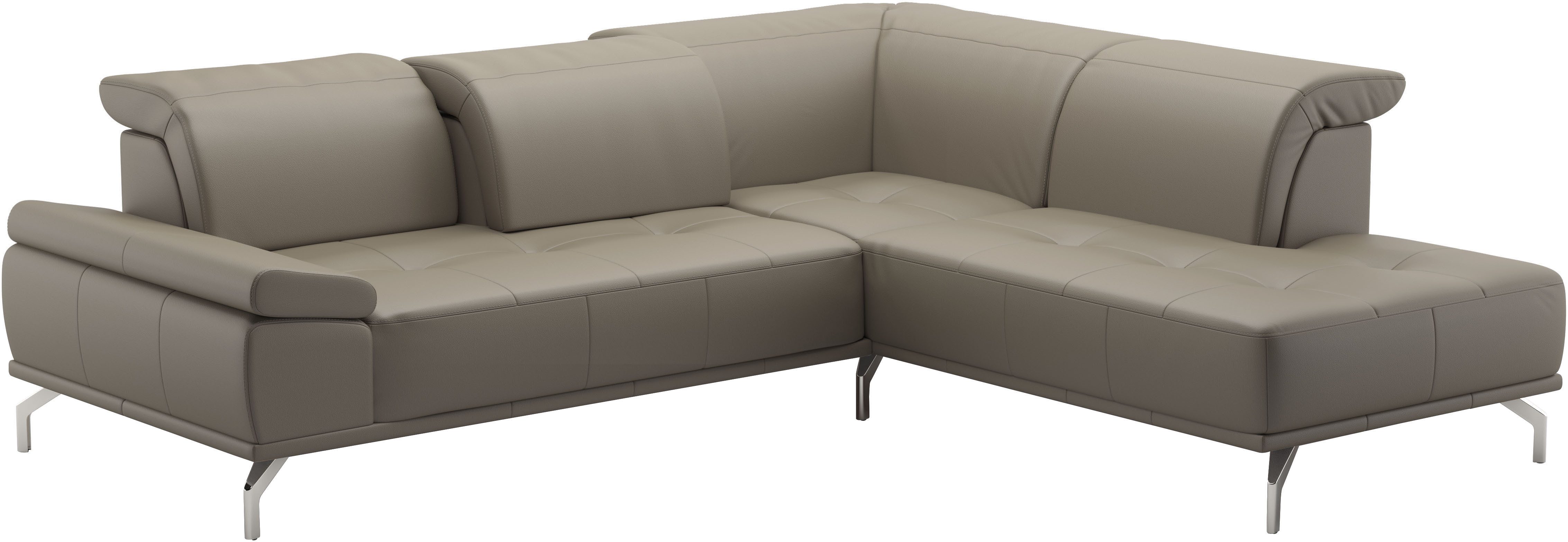 Places of Style Hoekbank Caluna Incl. zitdiepteverstelling, optioneel met hoofd- en armleuningverstelling